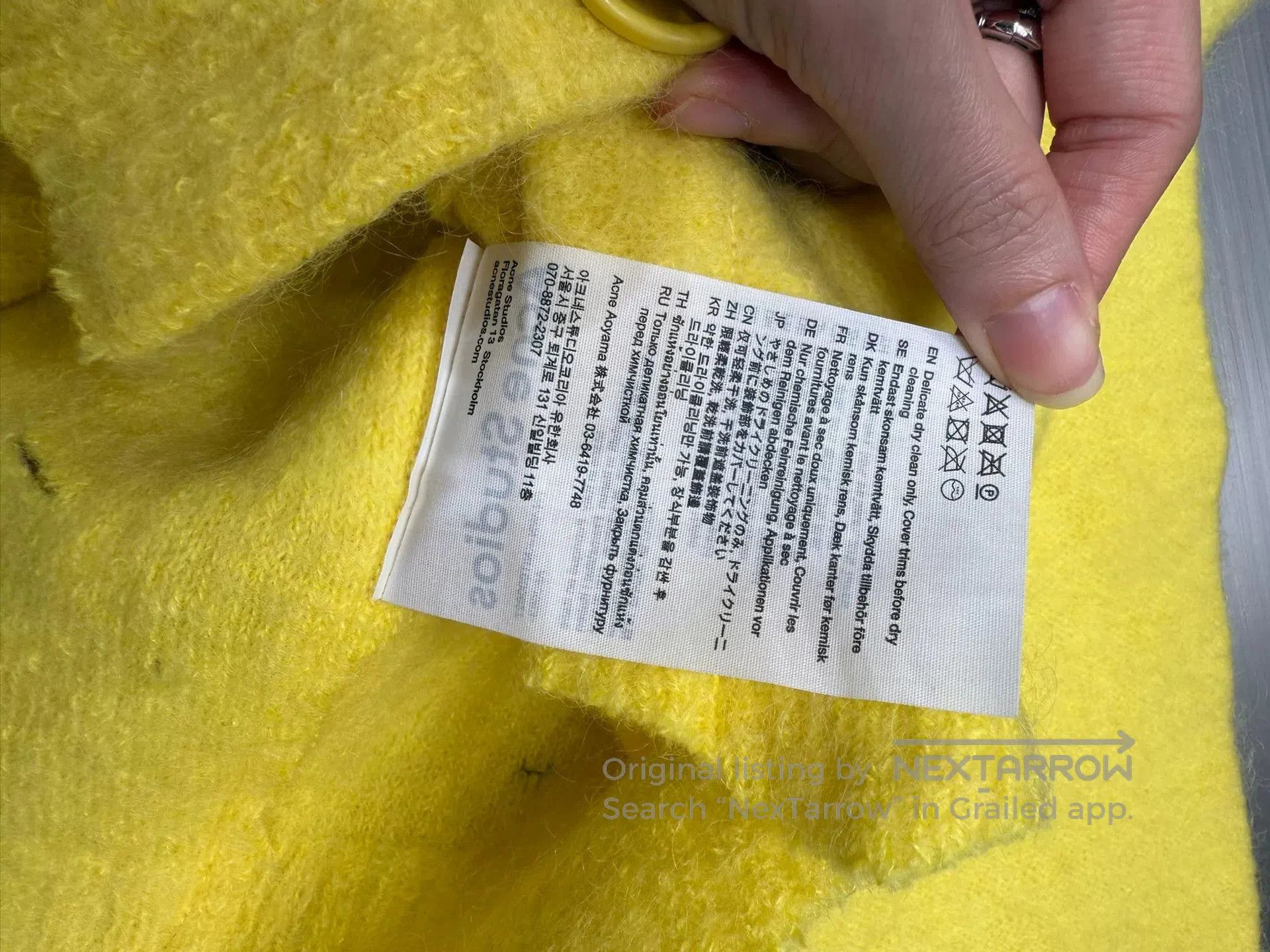Acne Studios Acne Studios Yellow Knit Sweater XXS. Size US XXS / EU 40 - 8 Thumbnail