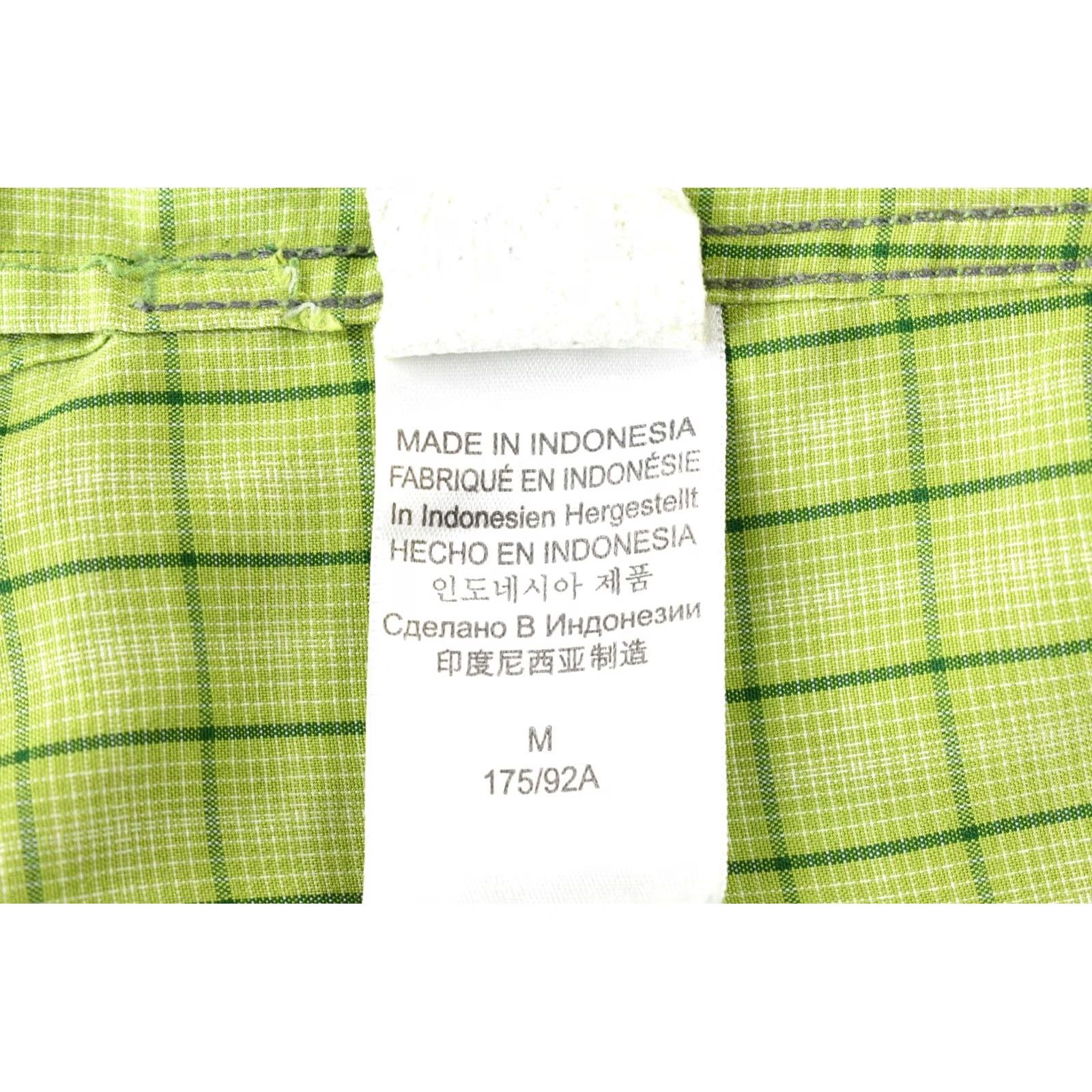 Marmot MARMOT Shirt Men M Short Sleeve Checked Button-Up Pocket Green Size US M / EU 48-50 / 2 - 7 Thumbnail