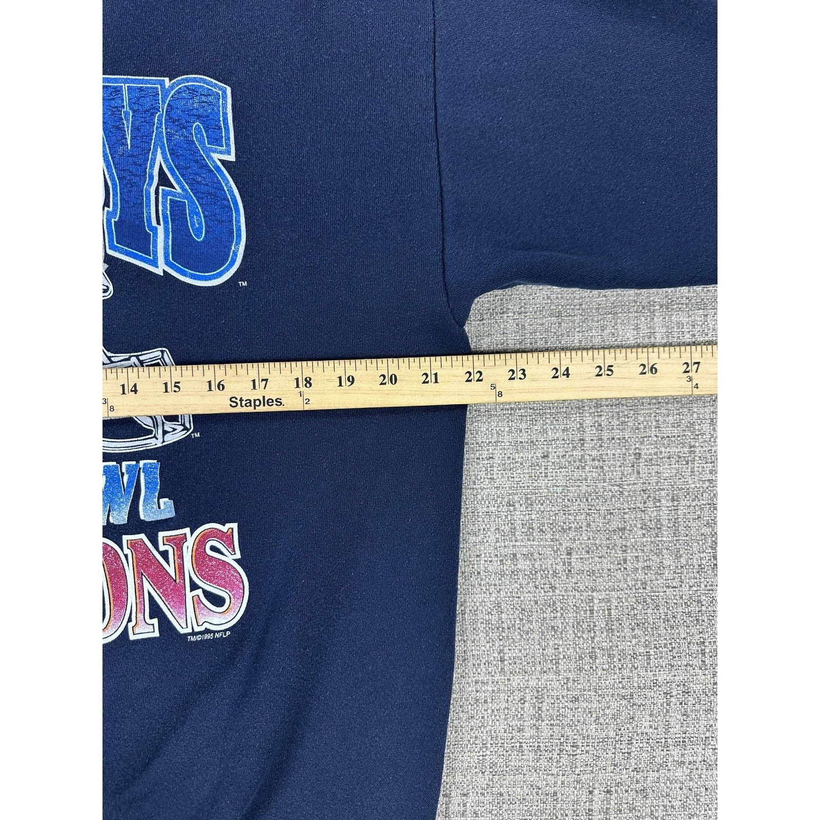 Tultex Dallas Cowboys Sweatshirt Sz L Super Bowl XXX Tultex Helmet Size US L / EU 52-54 / 3 - 5 Thumbnail