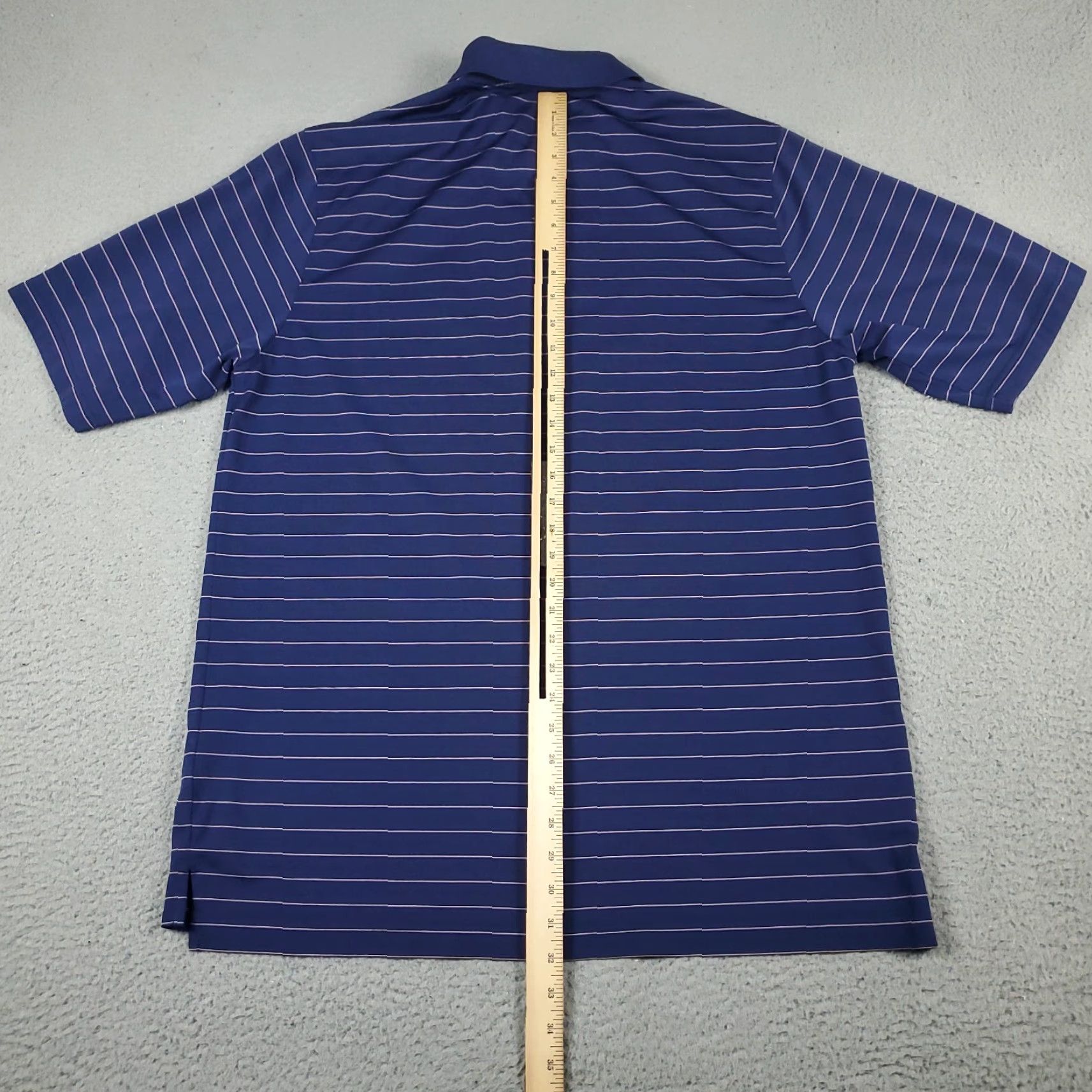 Vintage Donald Ross Polo Shirt Mens Large Blue Striped Link School Casual Short Sleeve Size US L / EU 52-54 / 3 - 5 Thumbnail