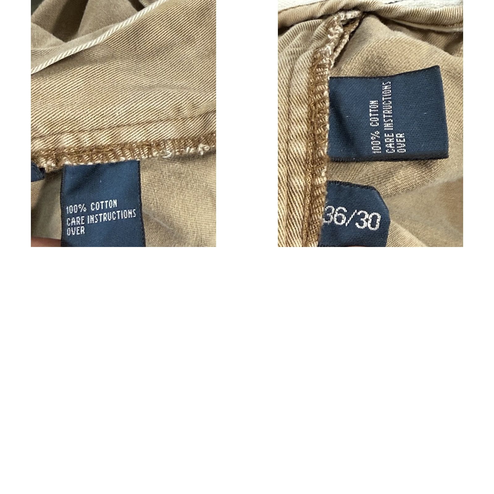 Polo Ralph Lauren Polo Ralph Lauren Pants Mens 36x30 Chino Cotton Canvas Utility Military Double Knee Paratrooper Beige 90s Army USA Mens Size US M / EU 48-50 / 2 - 8 Thumbnail