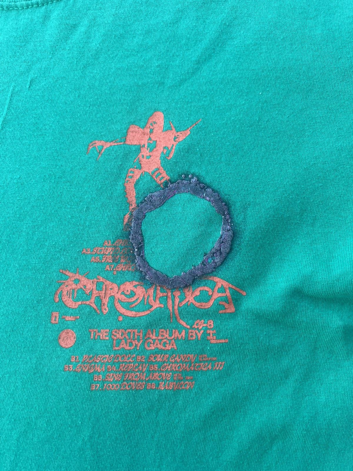 Band Tees × Vintage Vintage Lady Gaga Black Pink Chromatica t-shirt Size US M / EU 48-50 / 2 - 2 Thumbnail
