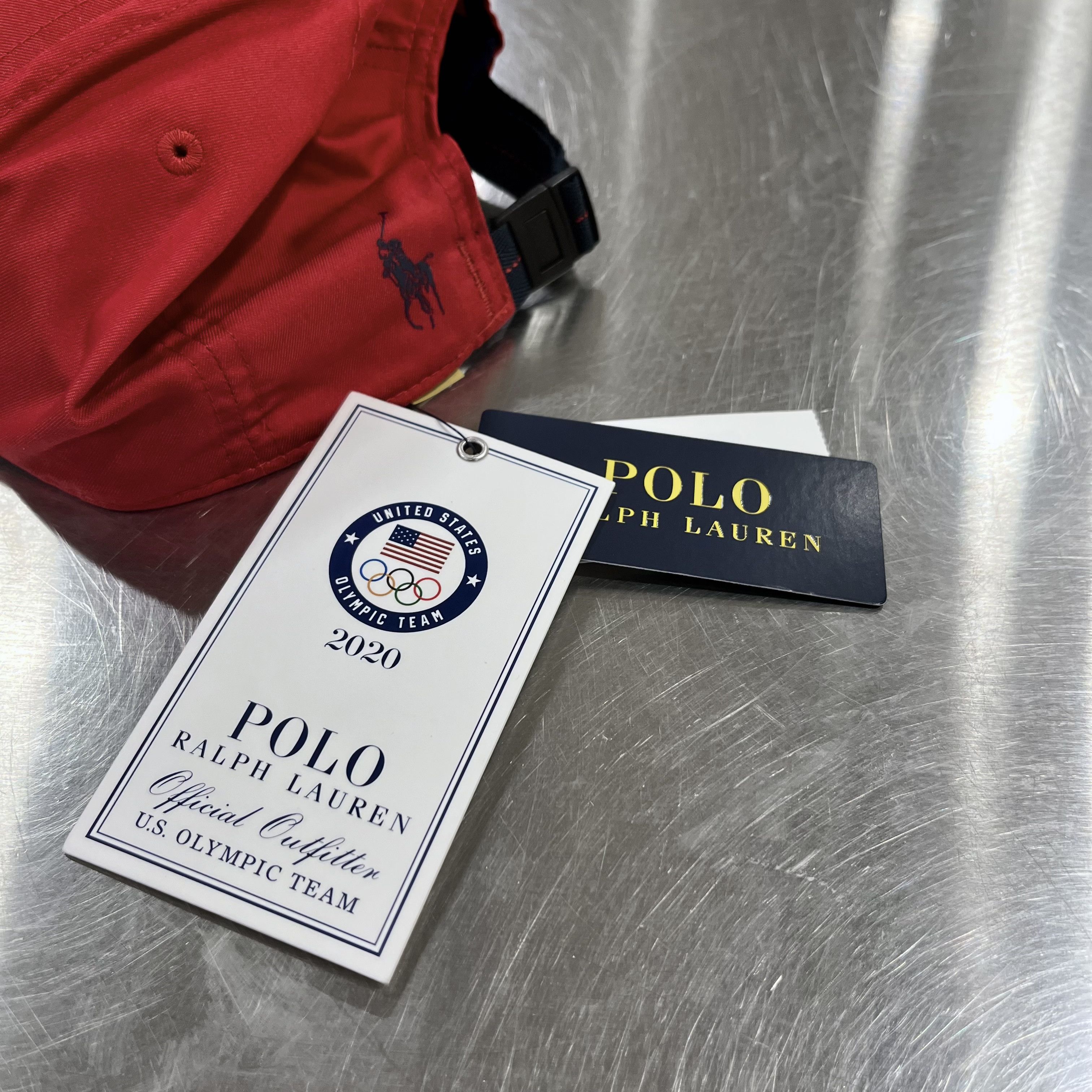 USA Olympics Team USA 2020 Olympics Flag Patch Polo Ralph Lauren Cap Hat Size ONE SIZE - 8 Thumbnail