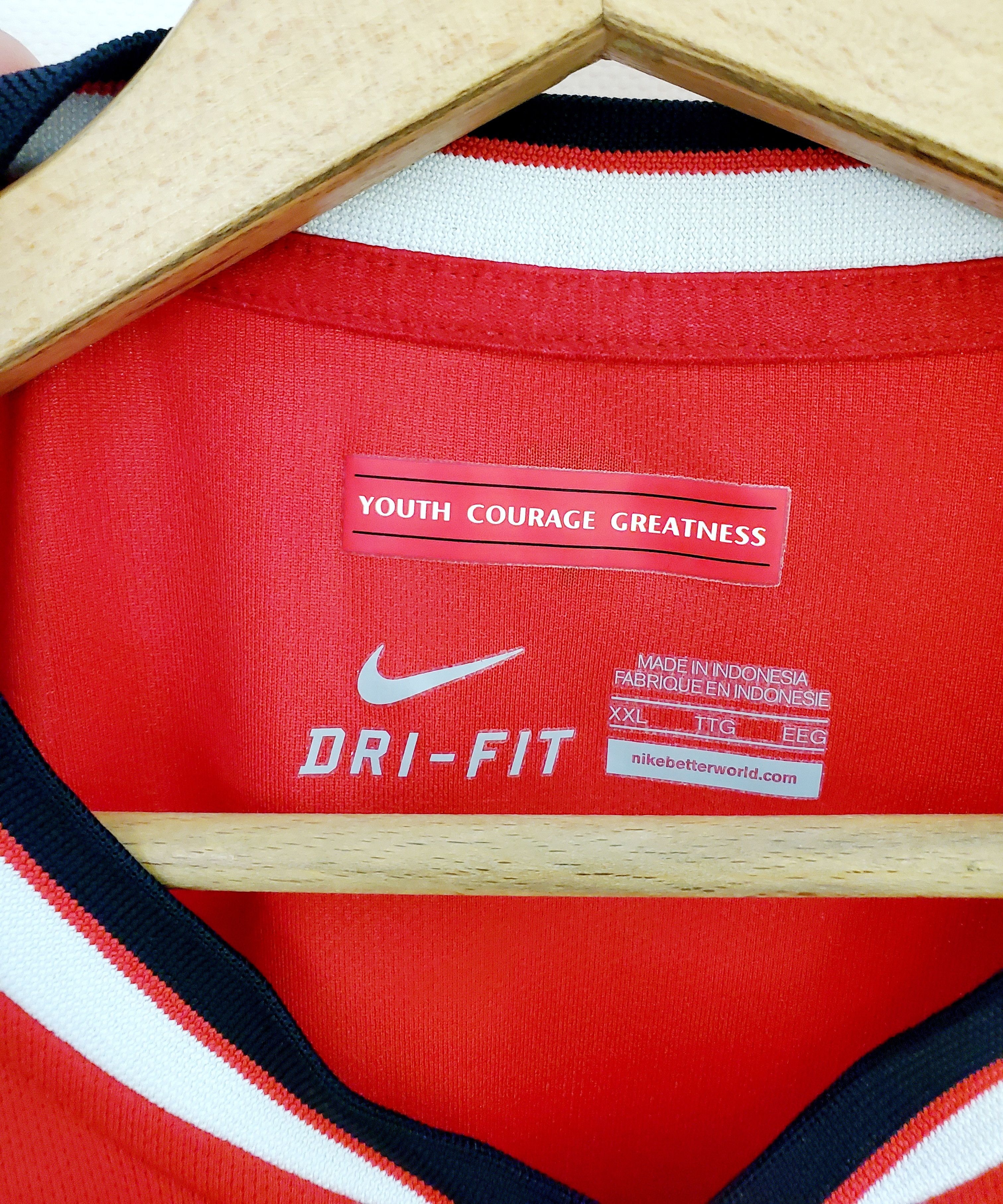 Nike MANCHESTER UNITED 2014 2015 HOME JERSEY NIKE perfect condit Size US XXL / EU 58 / 5 - 3 Thumbnail