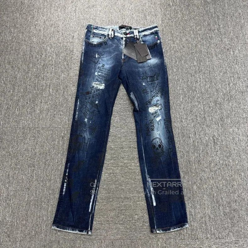Vintage Philipp Plein Distressed Denim Jeans. Size US 32 / EU 48 - 1 Thumbnail