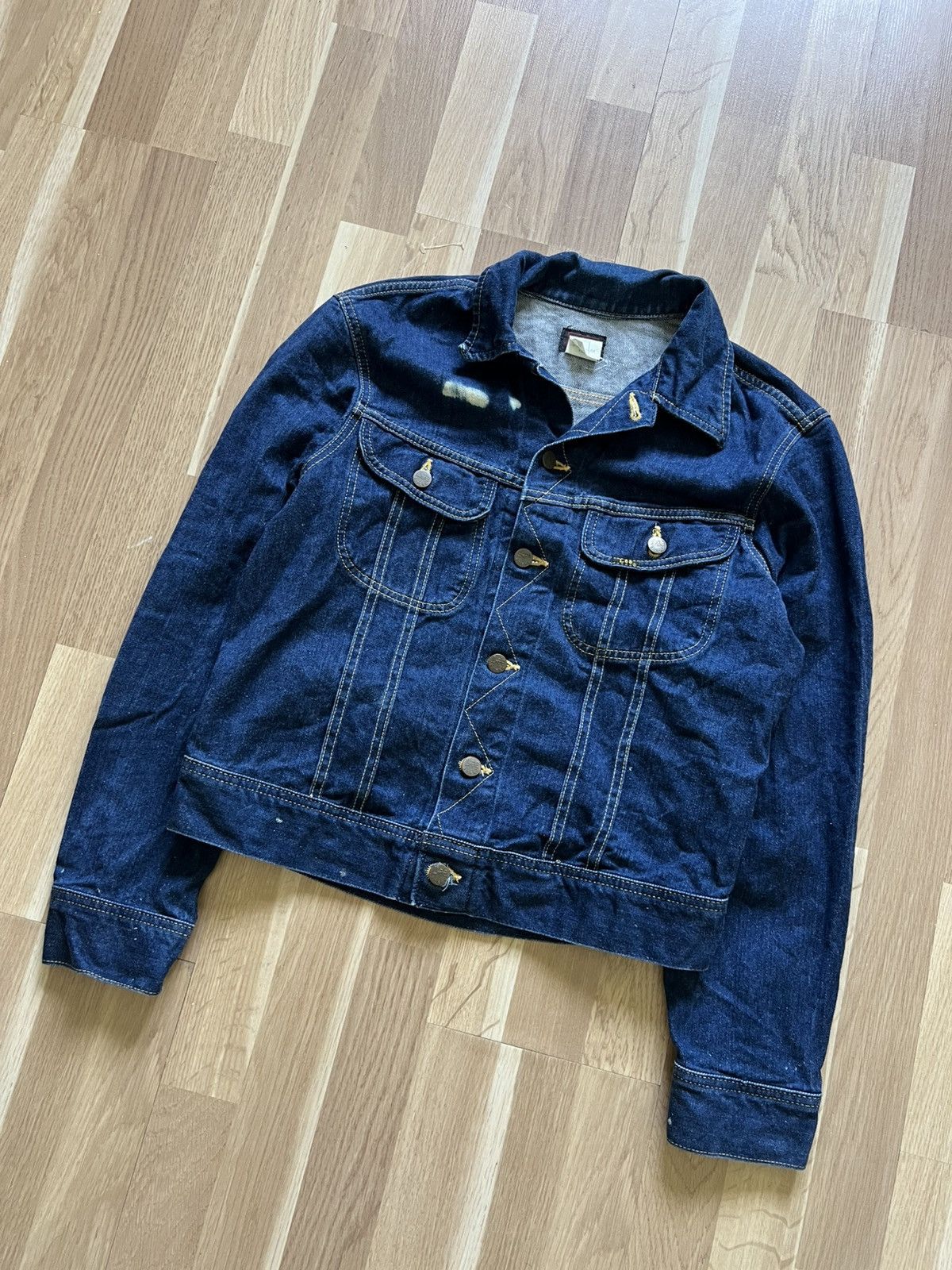 Lee Lee sanforized denim jacket vintage 90s cropped Japan style Size US M / EU 48-50 / 2 - 1 Thumbnail
