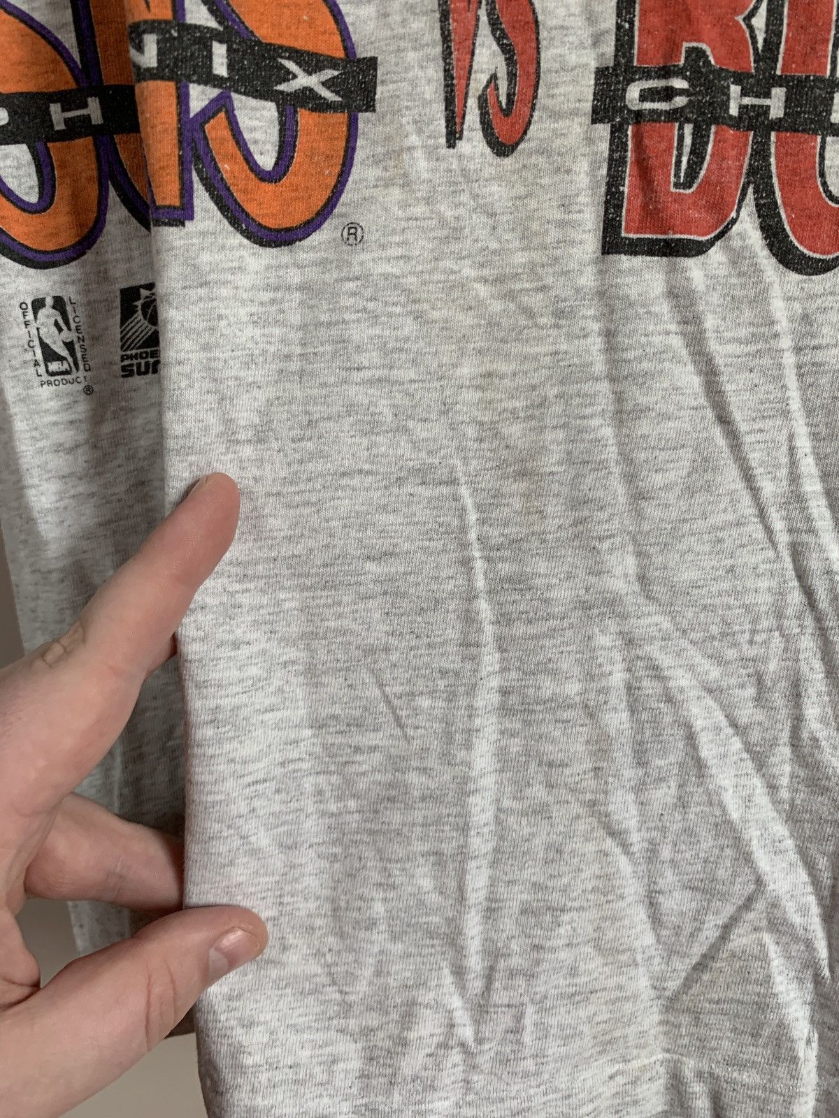 NBA × Vintage Phoenix Suns 1993 Vintage NBA T Shirt Retro Basketball Sz M Size US M / EU 48-50 / 2 - 7 Thumbnail
