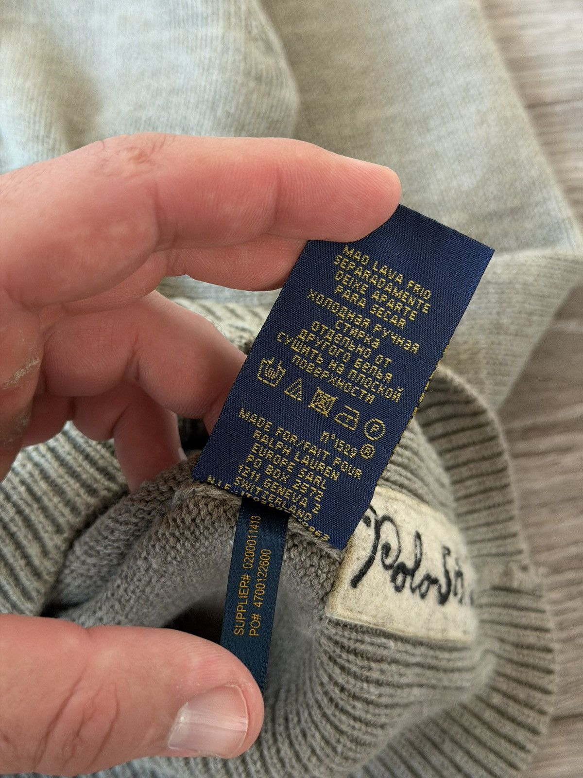 Polo Ralph Lauren Polo Ralph Lauren Grey Luxury Casual Knitted Sweater Size US S / EU 44-46 / 1 - 22 Thumbnail
