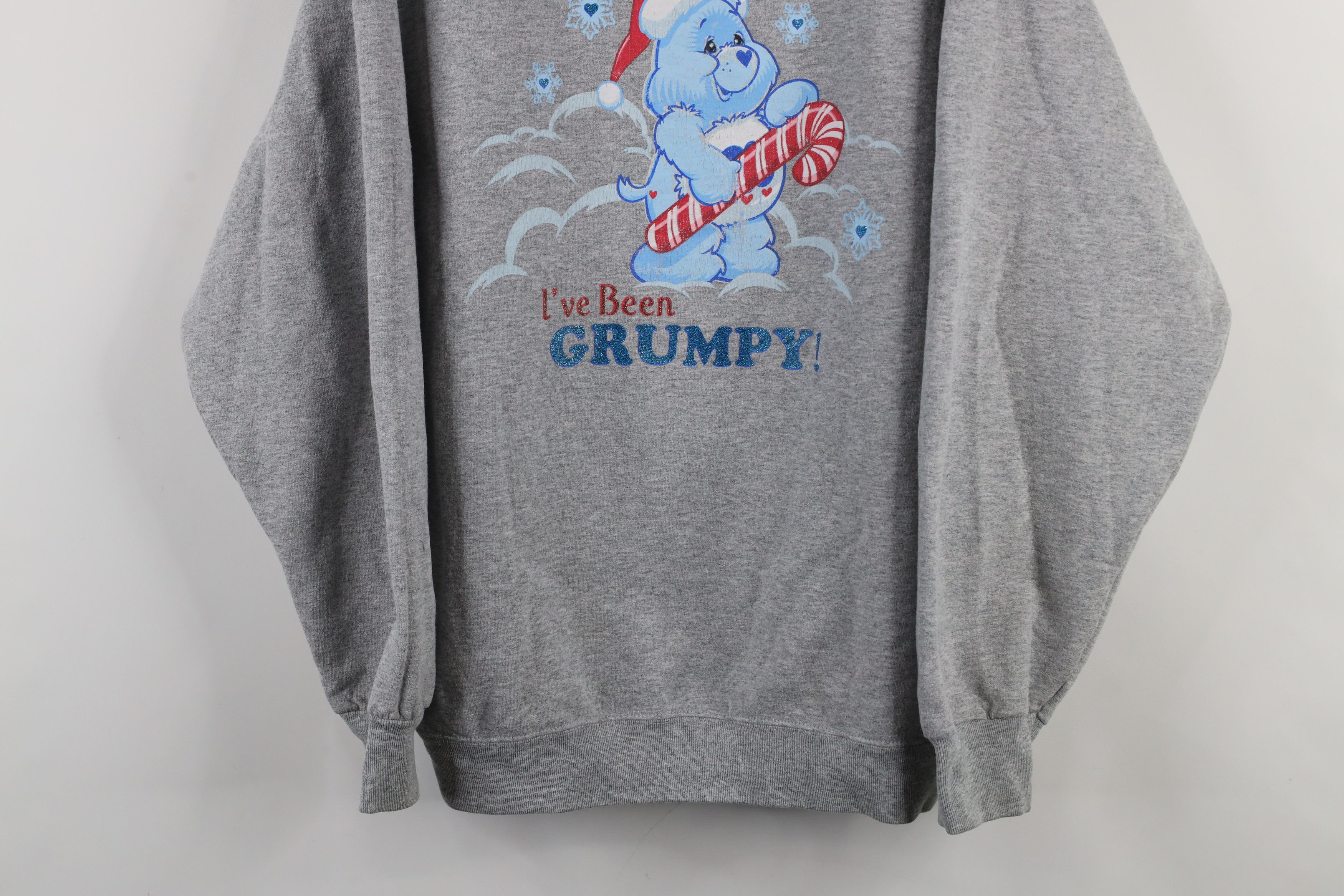 Vintage Vintage Y2K 2004 Care Bears Christmas Bear Sweatshirt Gray Size XL / US 12-14 / IT 48-50 - 3 Thumbnail