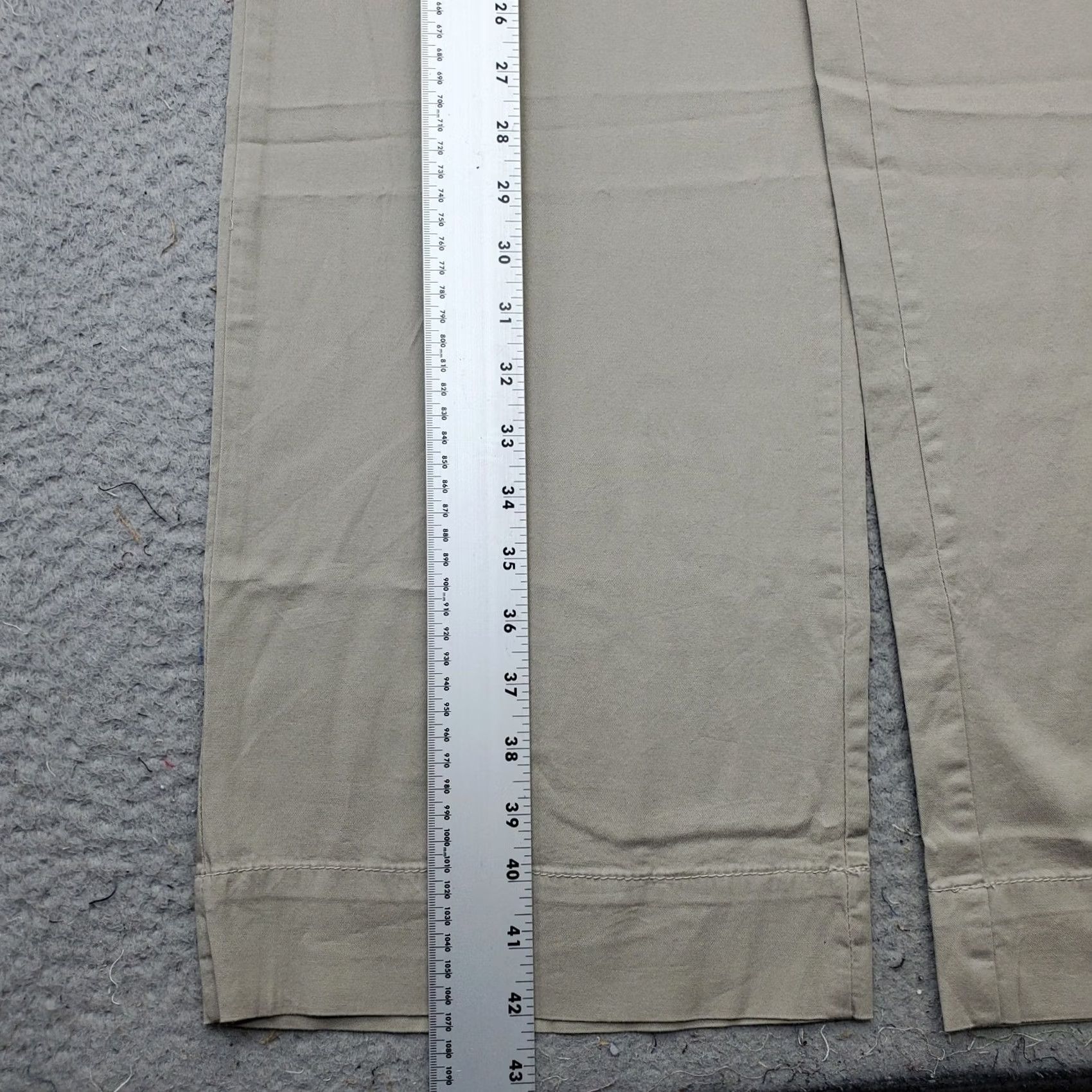 Vintage Style&co. Premium Trouser Pants Womens 14 Tan Tummy Control Stretch Low-Rise Size 36" / US 14 / IT 50 - 3 Thumbnail