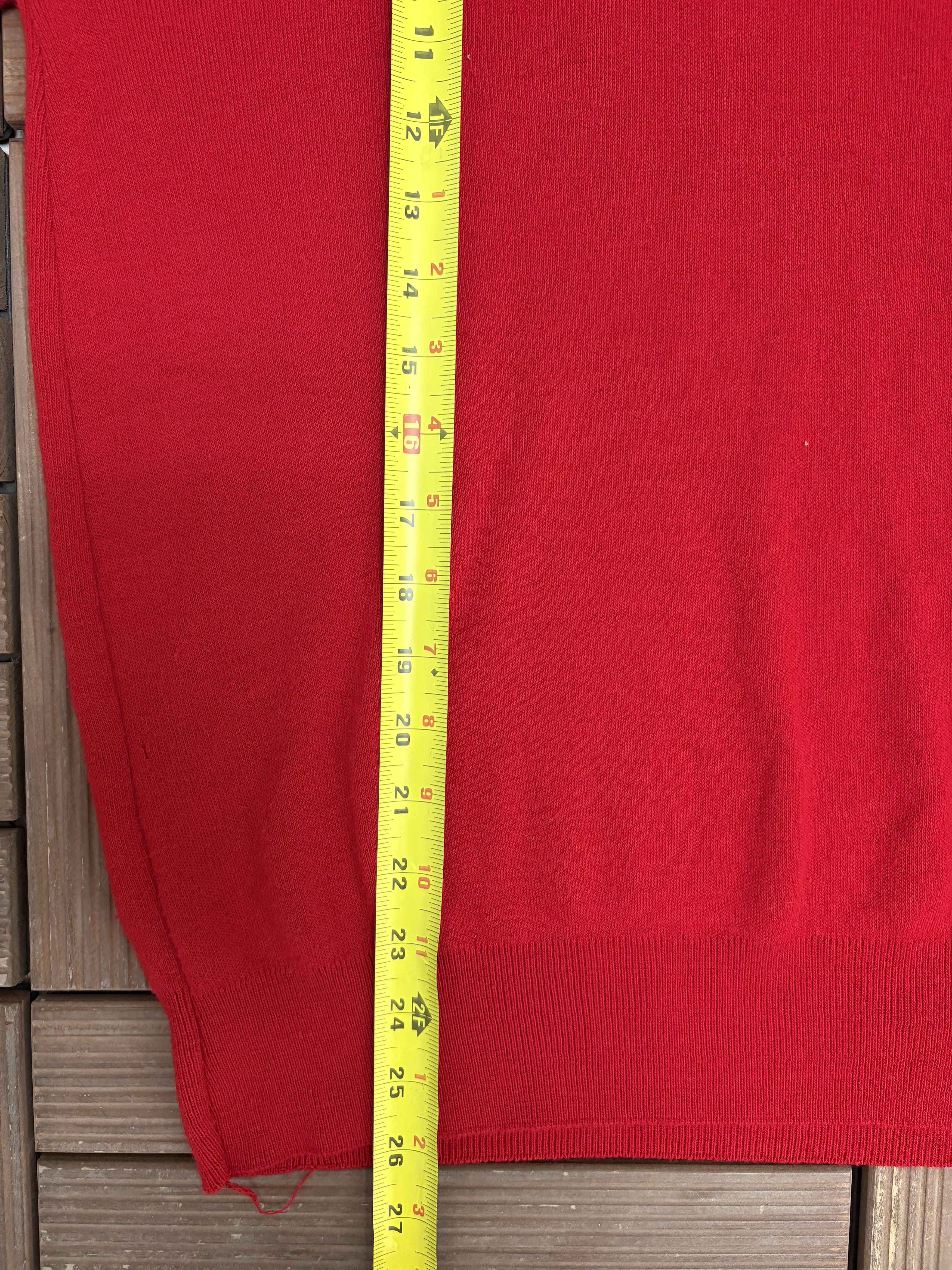 Vintage General Electric Vintage Red Knit Sweater Size US L / EU 52-54 / 3 - 8 Thumbnail