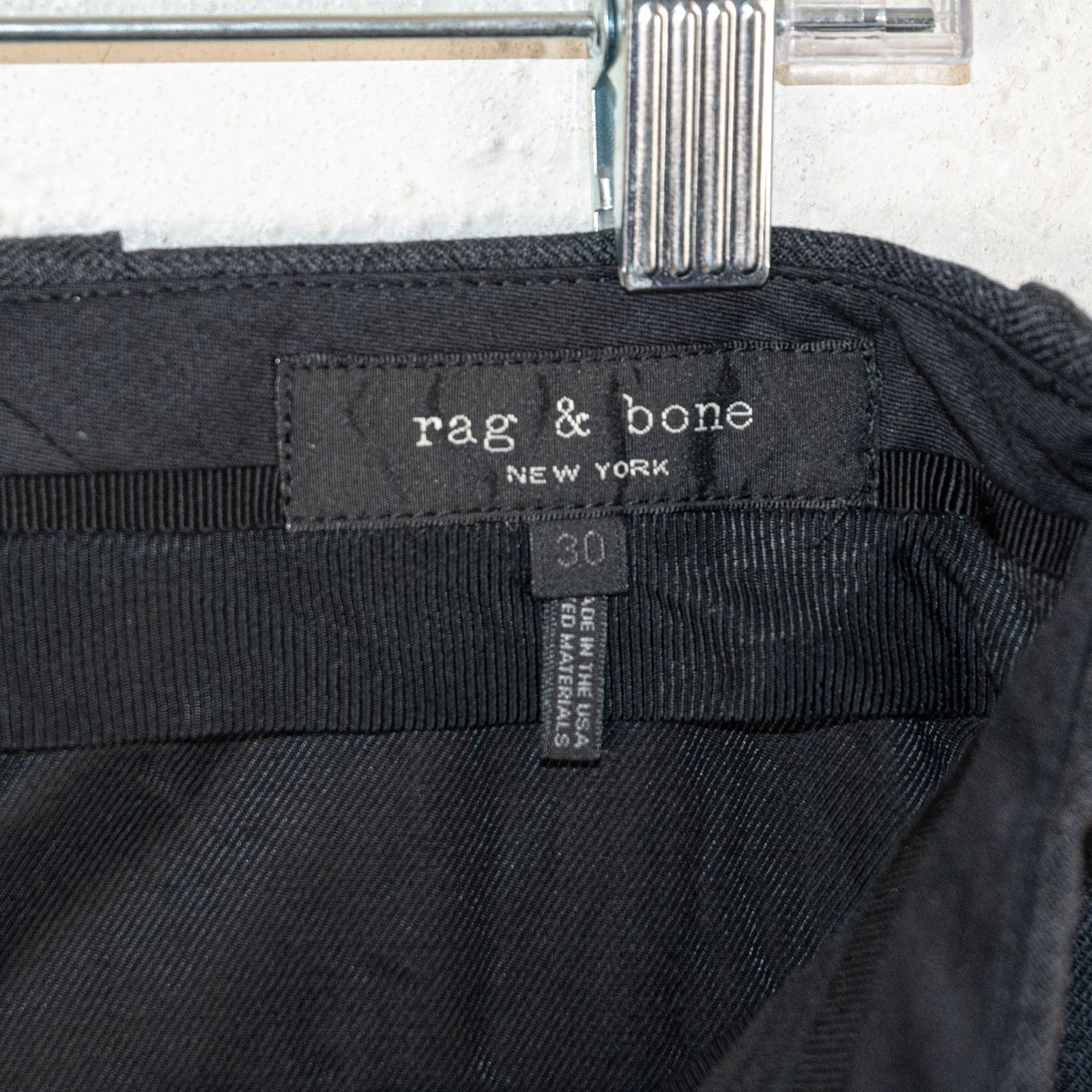 Rag & Bone Rag & Bone size 30 Charcoal Wool Trouser Pants Flat front Size US 30 / EU 46 - 2 Thumbnail
