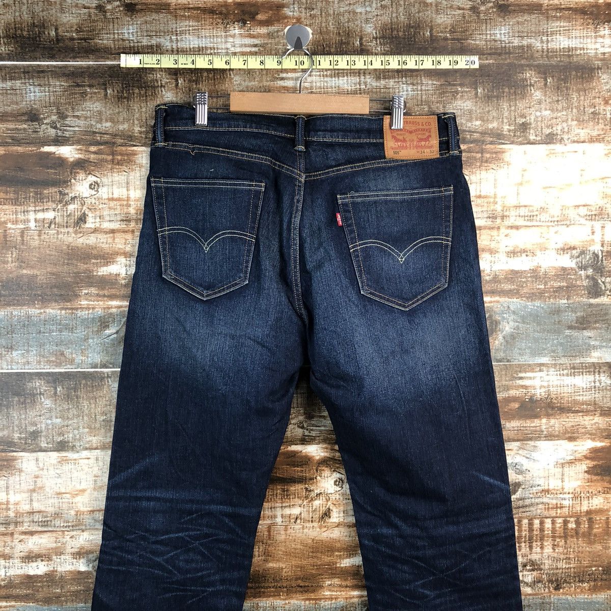 Levi's Levis 505 Blue Denim Pants #A2619 Size US 34 / EU 50 - 14 Thumbnail