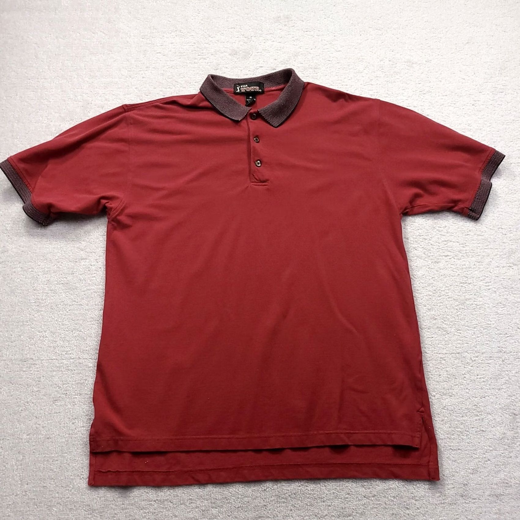 PGA Tour VINTAGE PGA TOUR Golf Polo Mens XXL Red Shirt Short Sleeve Stitched Collar Polo Shirt Size US XXL / EU 58 / 5 - 2 Thumbnail