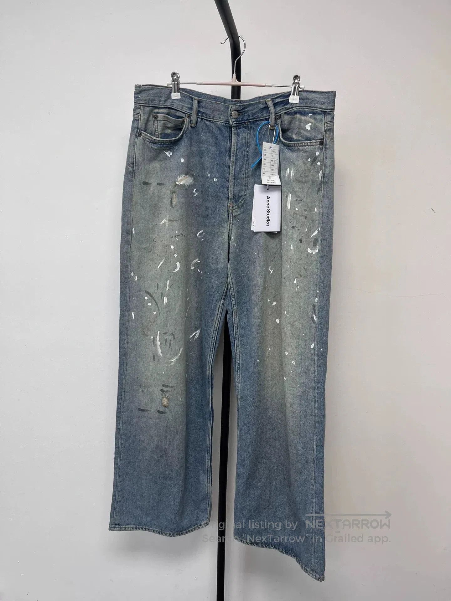 Acne Studios acne studios baggy low-rise wide-leg jeans. Size US 44 / EU 60 - 1 Thumbnail