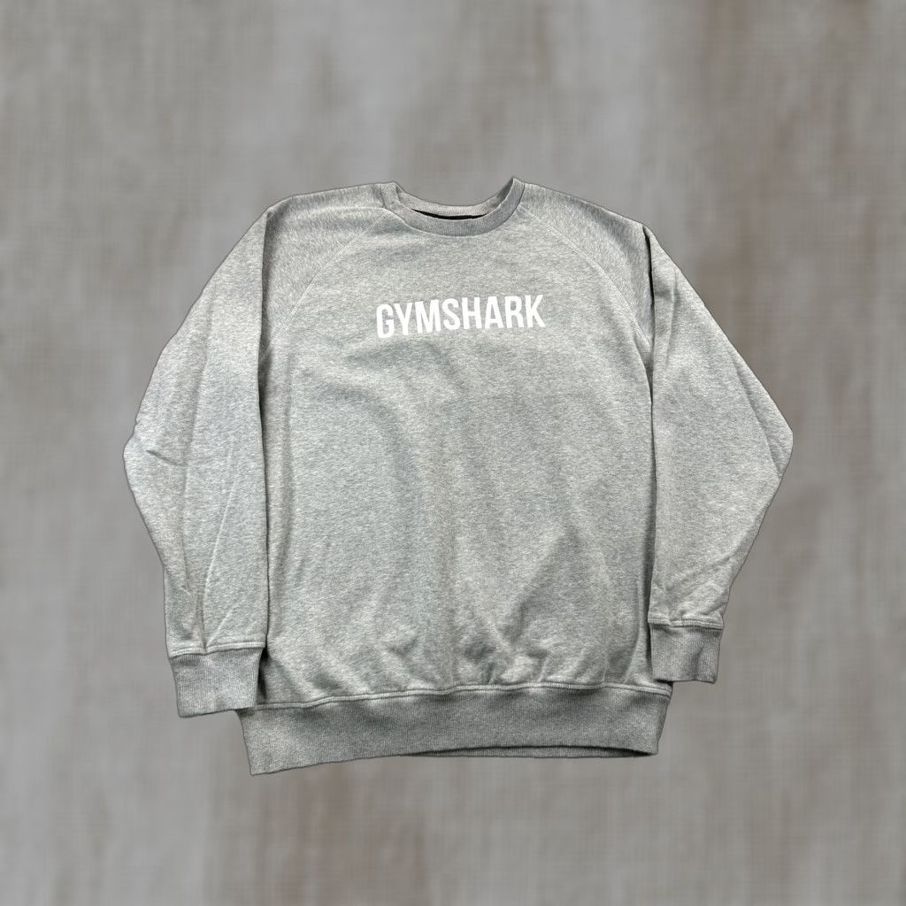 Gymshark Gymshark Sweatshirt Mens M Gray Fleece Crewneck Pullover Logo Graphic Print Gym Training Size US M / EU 48-50 / 2 - 1 Thumbnail