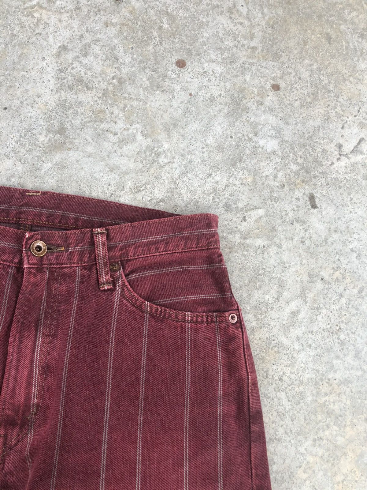 If Six Was Nine Japanese Edwin Flared Jeans Distressed Jeans Selvedge Size US 31 - 14 Thumbnail