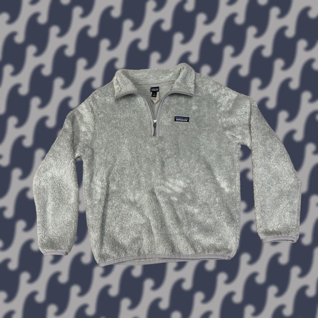 Patagonia Patagonia Jacket Grey 1/4 Zip Pullover Logo Mock Neck Fuzzy Women’s Size Small Size S / US 4 / IT 40 - 1 Thumbnail