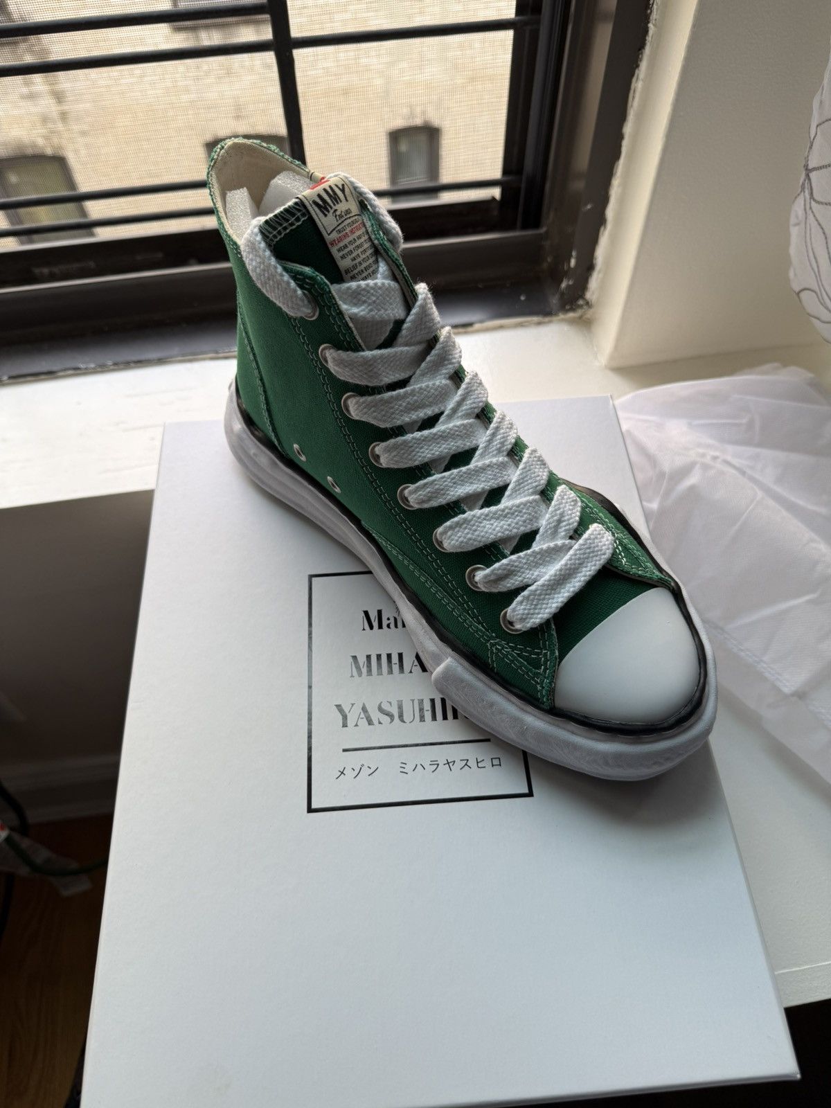 Maison MIHARA YASUHIRO maison mihara yasuhiro high top sneakers Green Size US 10 / EU 43 - 6 Thumbnail