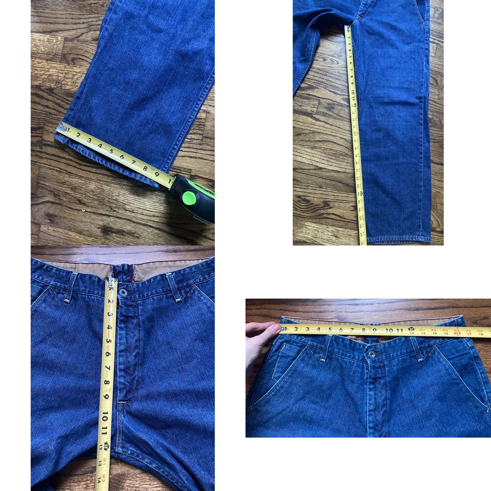 Polo Ralph Lauren VINTAGE Polo Ralph Lauren Jeans Carpenter Mens 34x30 Blue 90s Straight Skater Bindings Y2K Size US S / EU 44-46 / 1 - 8 Thumbnail