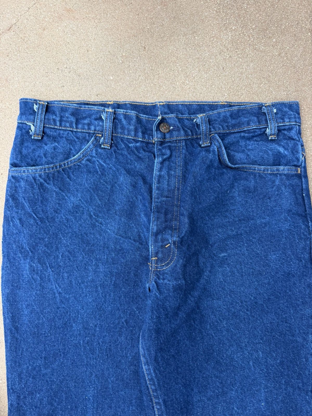 Levi's Vtg 70’s Levi’s 646 Orange Tab Bellbottom Flare Jeans 35x30 Size US 35 - 4 Thumbnail