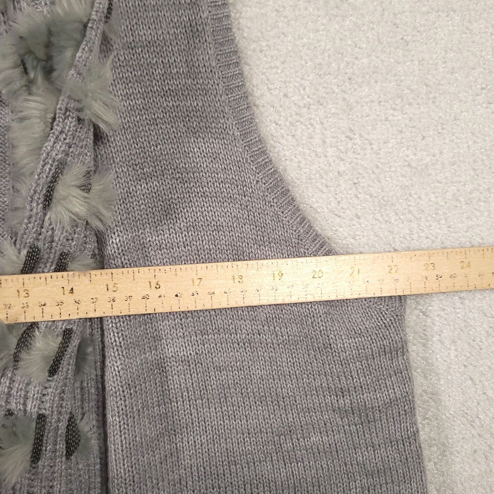Vintage Chico’s Grey Fringe Detail Sleeveless Cardigan Sweater XL Women Size XL / US 12-14 / IT 48-50 - 3 Thumbnail