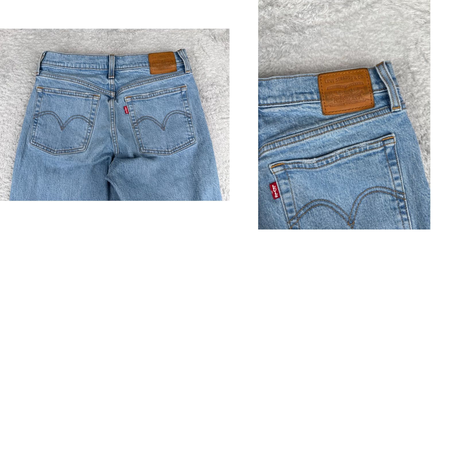 Levi's Levi's Jeans Womens 27 Blue Denim Wedgie Fit Regular Mid 26 Inseam Distressed Stretch 5-Pocket Cotton Button Zipper Denim Jeans Vintage Retro Size 27" / US 4 / IT 40 - 11 Thumbnail