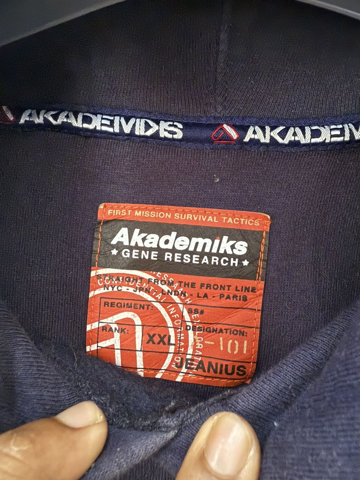 Akademiks 🔥 Akademiks japan Streetwear Distress Faded Hoodie - XXL Size US XXL / EU 58 / 5 - 8 Thumbnail