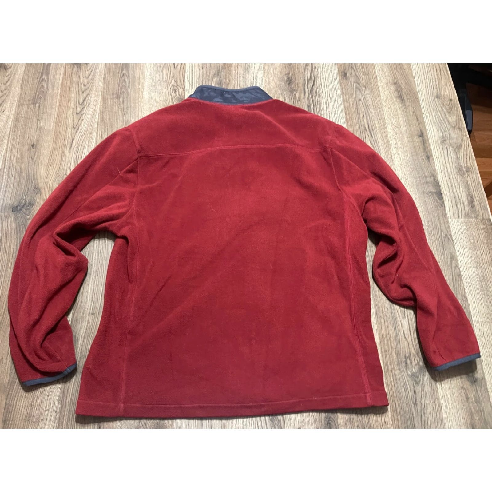 Vintage Greg Norman Sweater Men's Large Red Gray Full Zip Fleece Pockets, Regular Fit, Solid, Casual, Men, XL? Wait check. Size US L / EU 52-54 / 3 - 2 Thumbnail