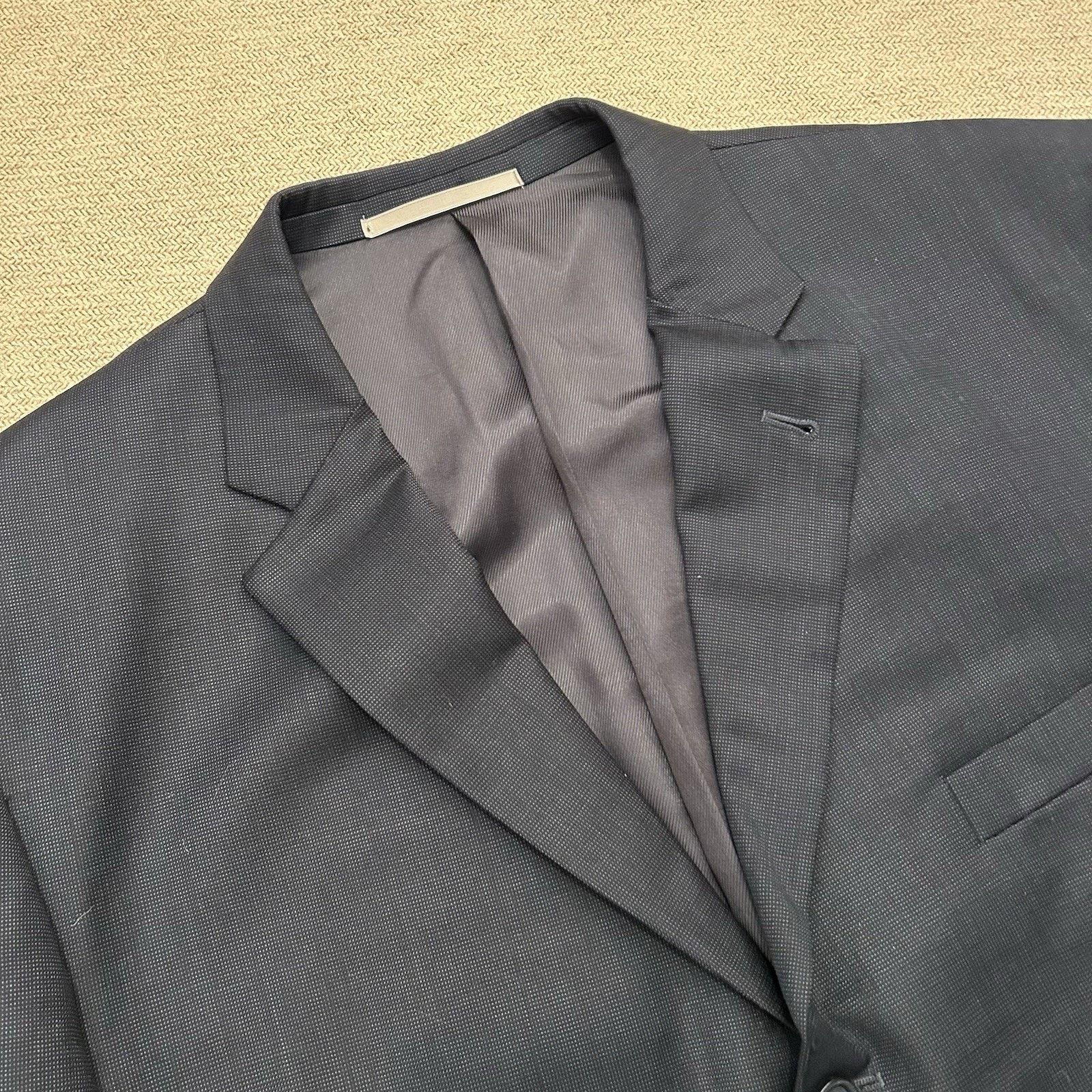 Burberry Burberry London 100% Wool Black Suit Jacket Blazer 46L Size 46L - 2 Thumbnail