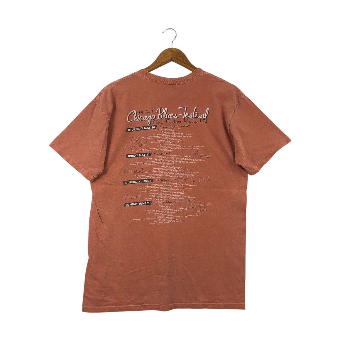 Band Tees × Vintage Vintage Chicago Blues Festival Tee Shirt Band Tees Size US M / EU 48-50 / 2 - 4 Thumbnail