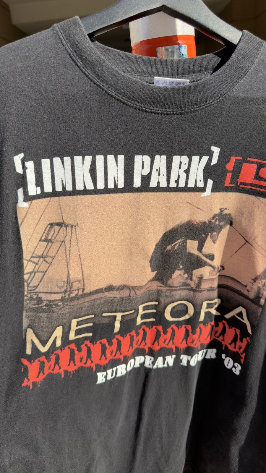 Vintage Linkin Park Meteora European Tour vintage concert t-shirt Size US XL / EU 56 / 4 - 2 Thumbnail