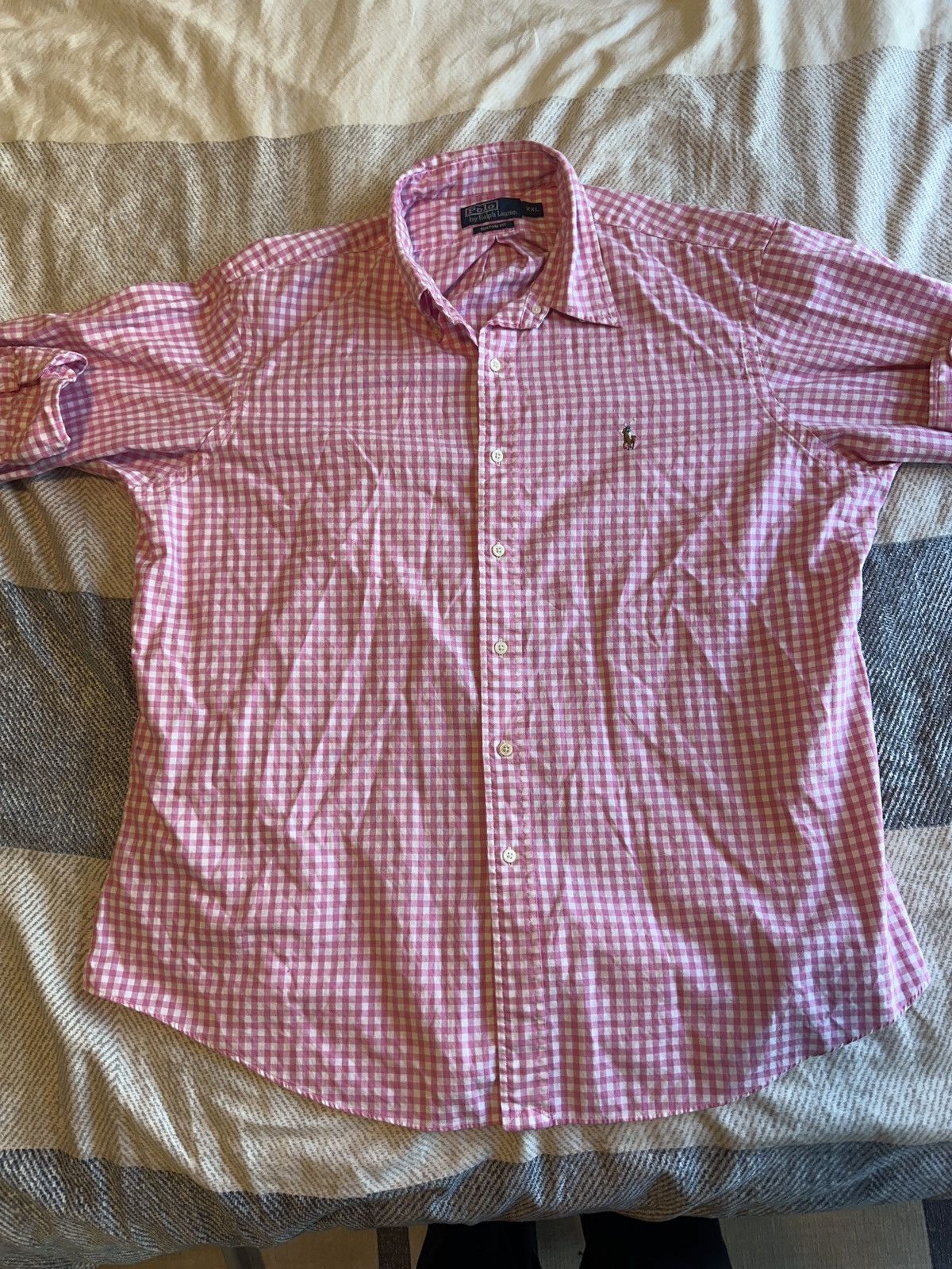 Polo Ralph Lauren pink button-up blouse Ralph Lauren Size XXL / US 16-18 / IT 52-54 - 1 Thumbnail
