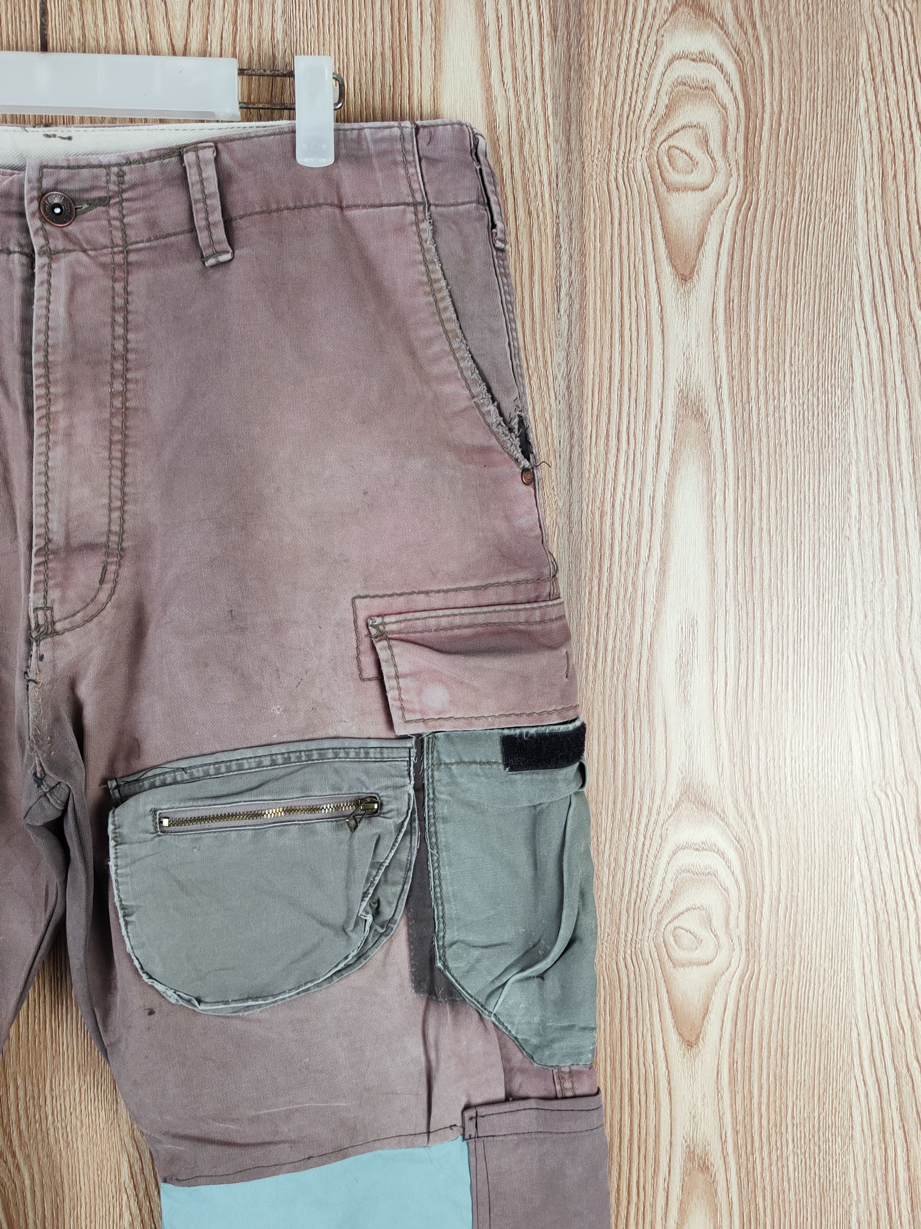 Japanese Brand DL Japan custom pocket Faded Tactical Cargo Pants #W008 Size US 36 / EU 52 - 7 Thumbnail