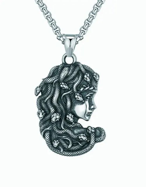 Jewelry × Vintage Gothic Medusa Snake Necklace Size ONE SIZE - 1 Thumbnail