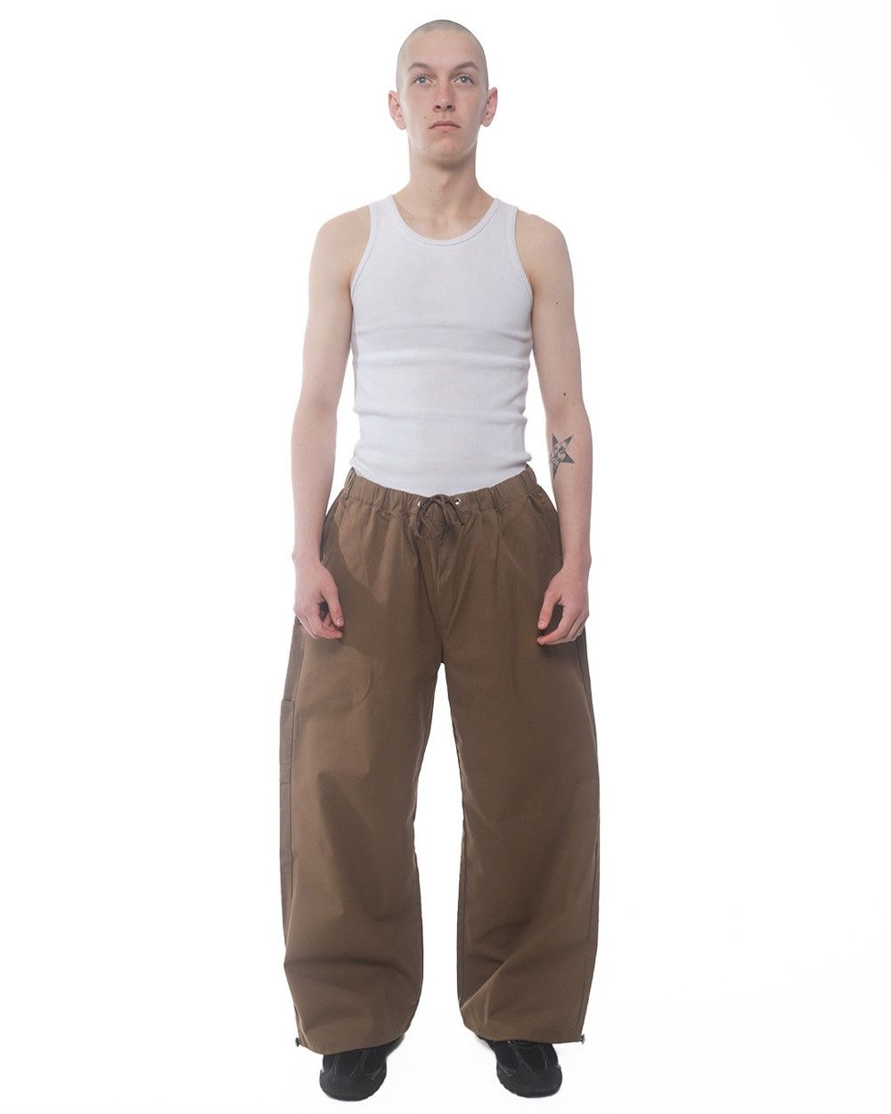 Other Berlinc Brown Canvas Parachute Baggy Pants Size US 32 / EU 48 - 6 Thumbnail