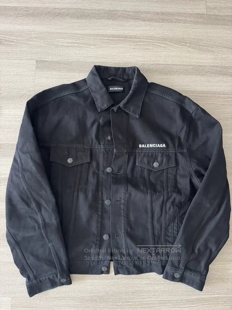 Balenciaga Balenciaga Crew Denim Jacket Size 44 Size US S / EU 44-46 / 1 - 1 Thumbnail