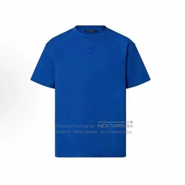 Louis Vuitton Louis Vuitton Blue embossed short sleeve Size US L / EU 52-54 / 3 - 7 Thumbnail