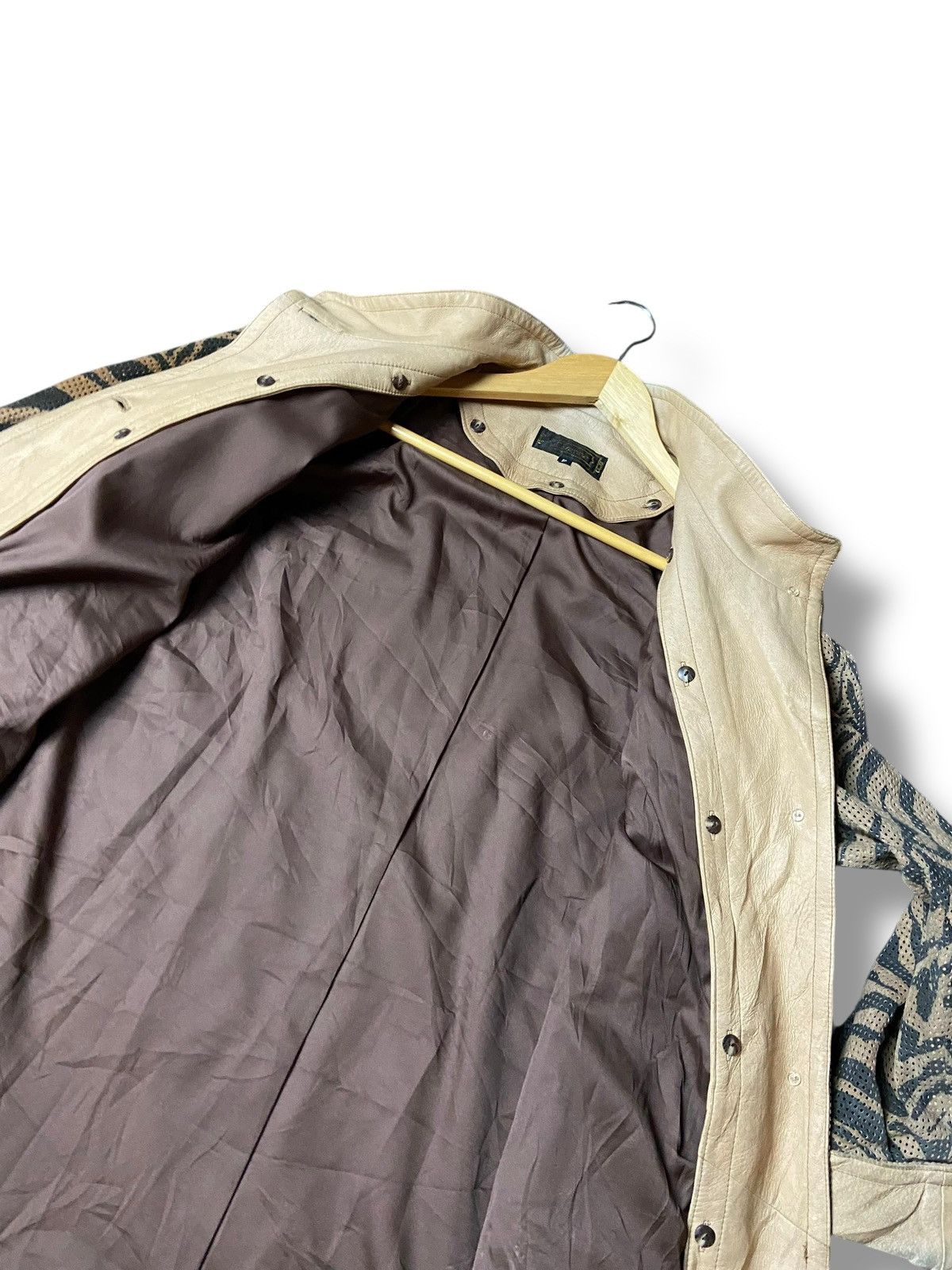 Japanese Brand Cizenne Animal Printed Mix Leather Jacket (161) Size US S / EU 44-46 / 1 - 3 Thumbnail