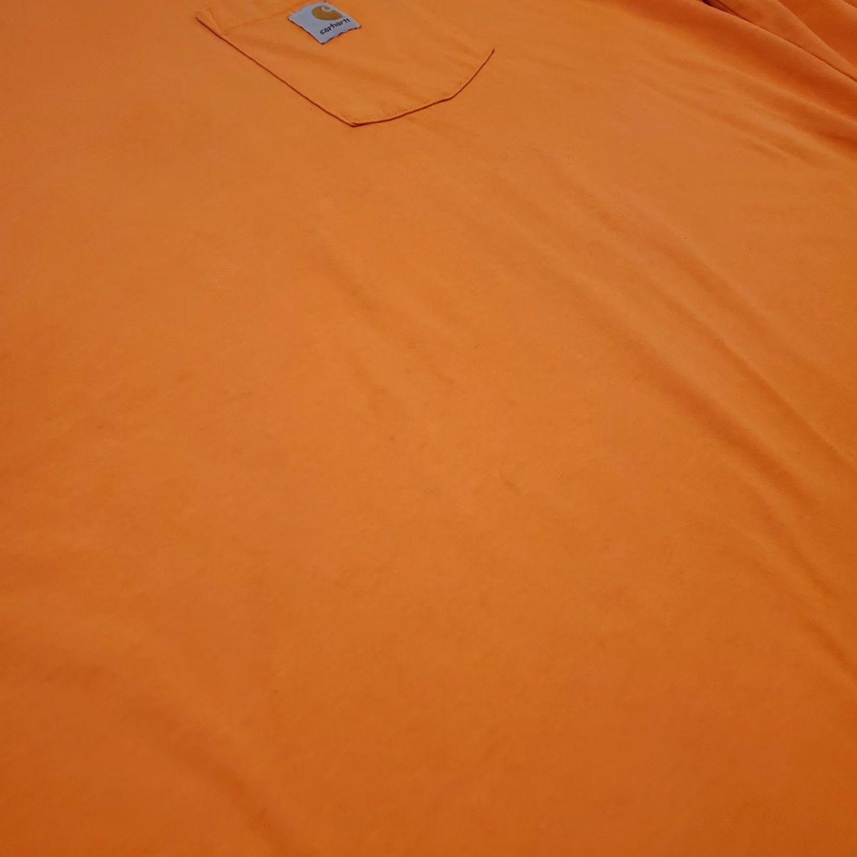 Carhartt VINTAGE: No Carhartt Shirt Mens 2XL Orange High Visibility Long Sleeve Crew Neck Heavyweight Loose Fit Outdoor Size US XXL / EU 58 / 5 - 5 Thumbnail