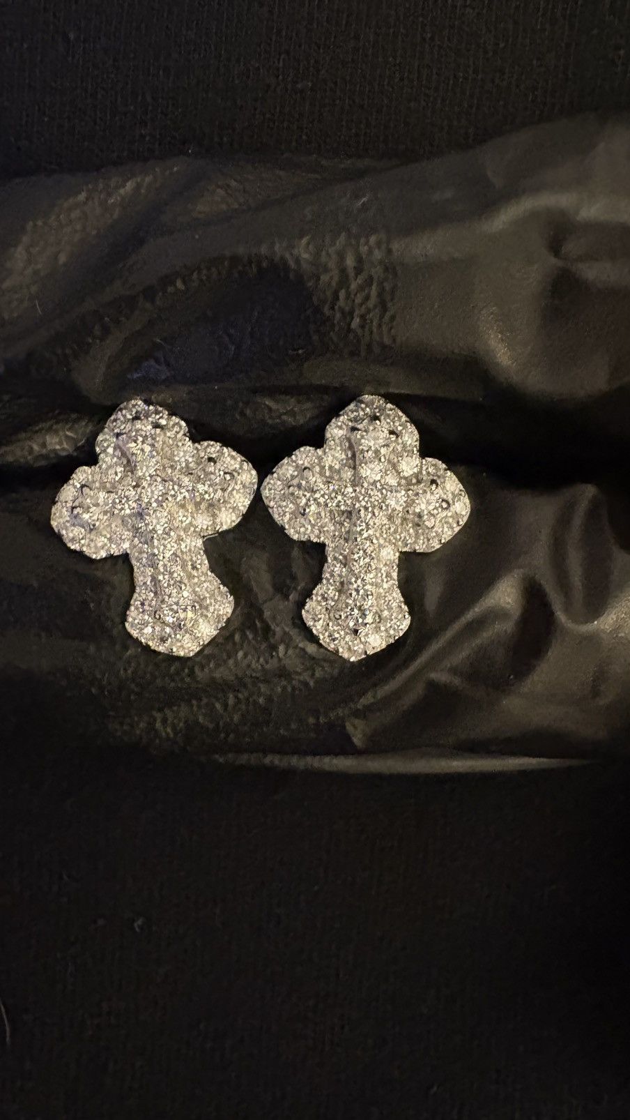 Other Diamond cross earrings Size ONE SIZE - 1 Thumbnail