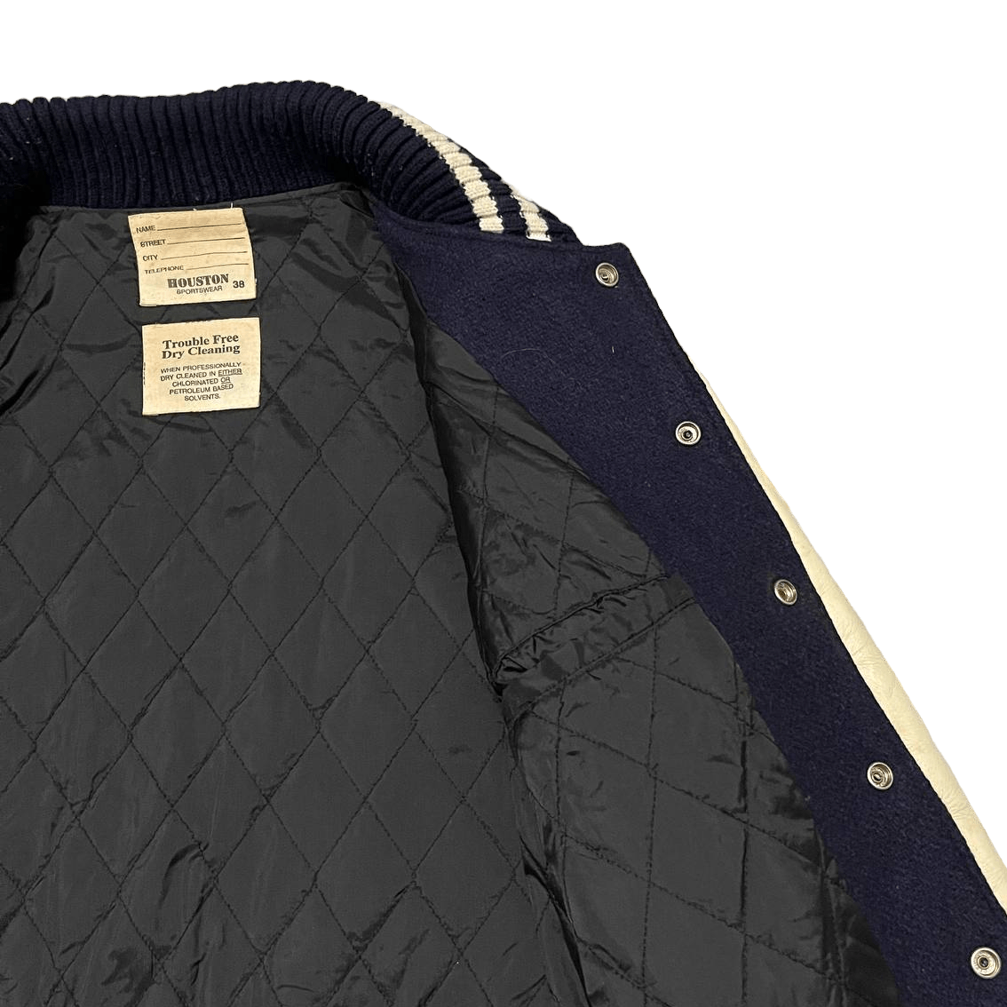 Japanese Brand Vintage Houston Blue Devils Varsity Jacket Leather Sleeve Size US M / EU 48-50 / 2 - 11 Thumbnail