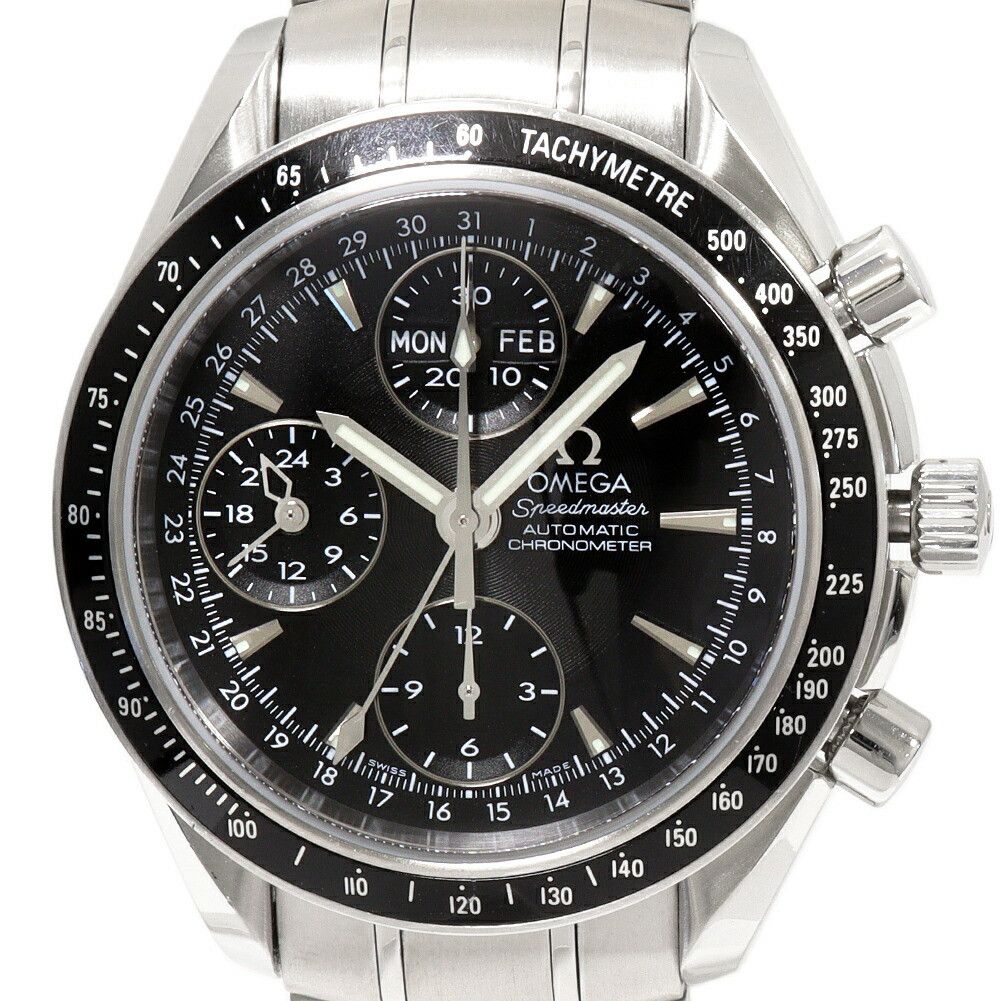 Omega Omega Omega Black Dial Speedmaster Automatic Watch 3220.50 Metal Automatic 3220.50 Size ONE SIZE - 1 Thumbnail