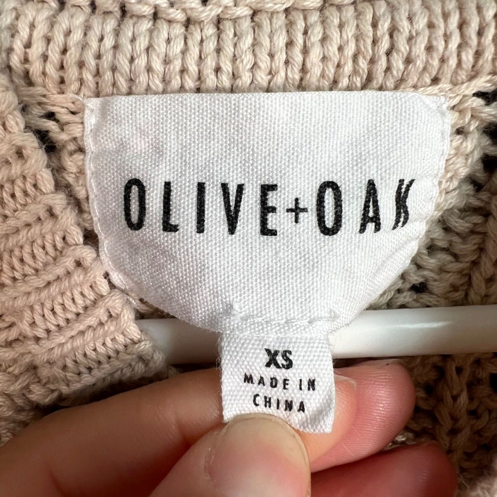 Olive Olive + Oak Womens XS Beige Knit Halter Tank Top Shirt Adult XS Beige Knit Halter Tank Top Womens Size XS / US 0-2 / IT 36-38 - 3 Thumbnail