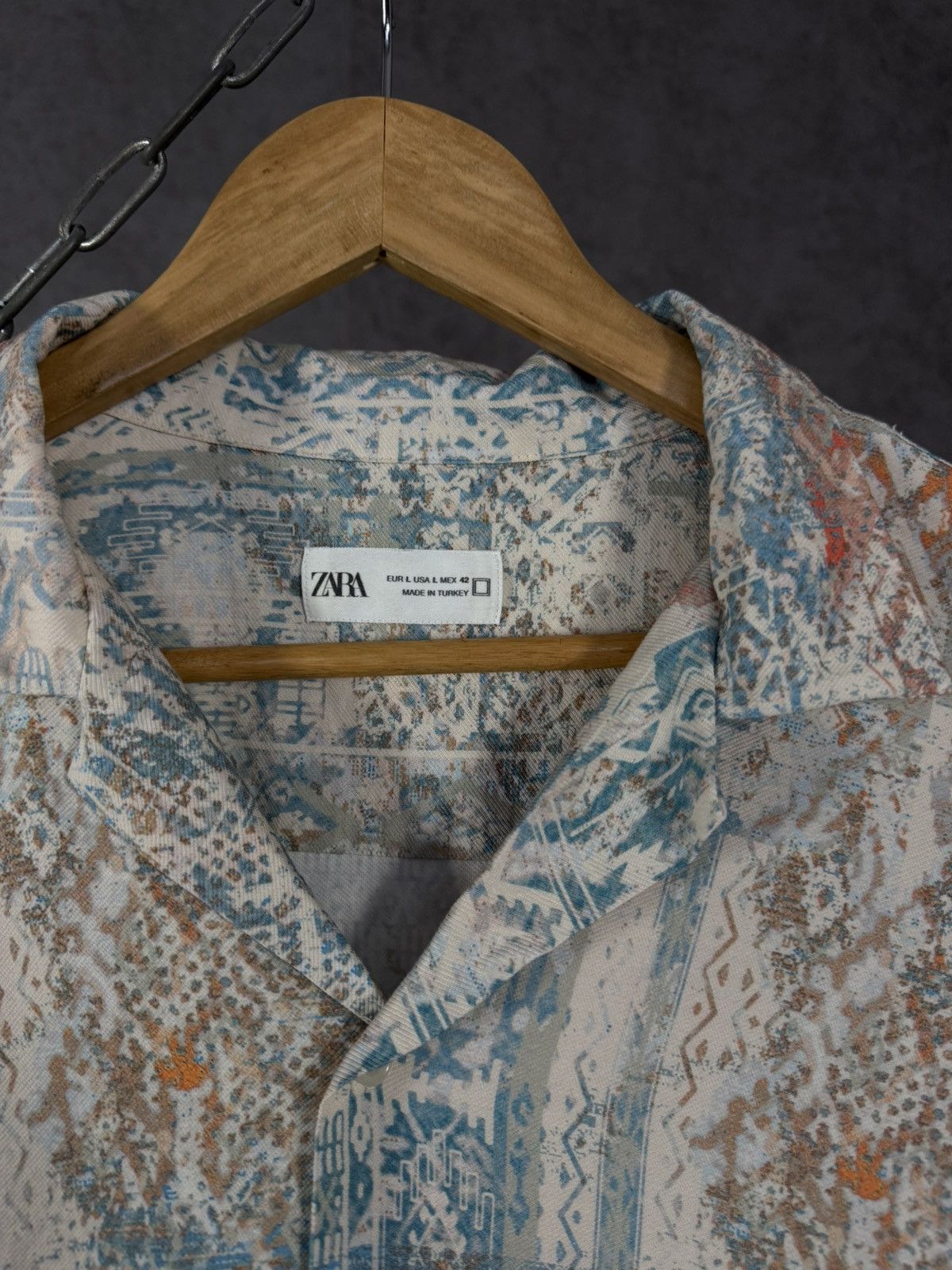 Zara Zara Man art crazy hawaiian shirt Size US L / EU 52-54 / 3 - 4 Thumbnail