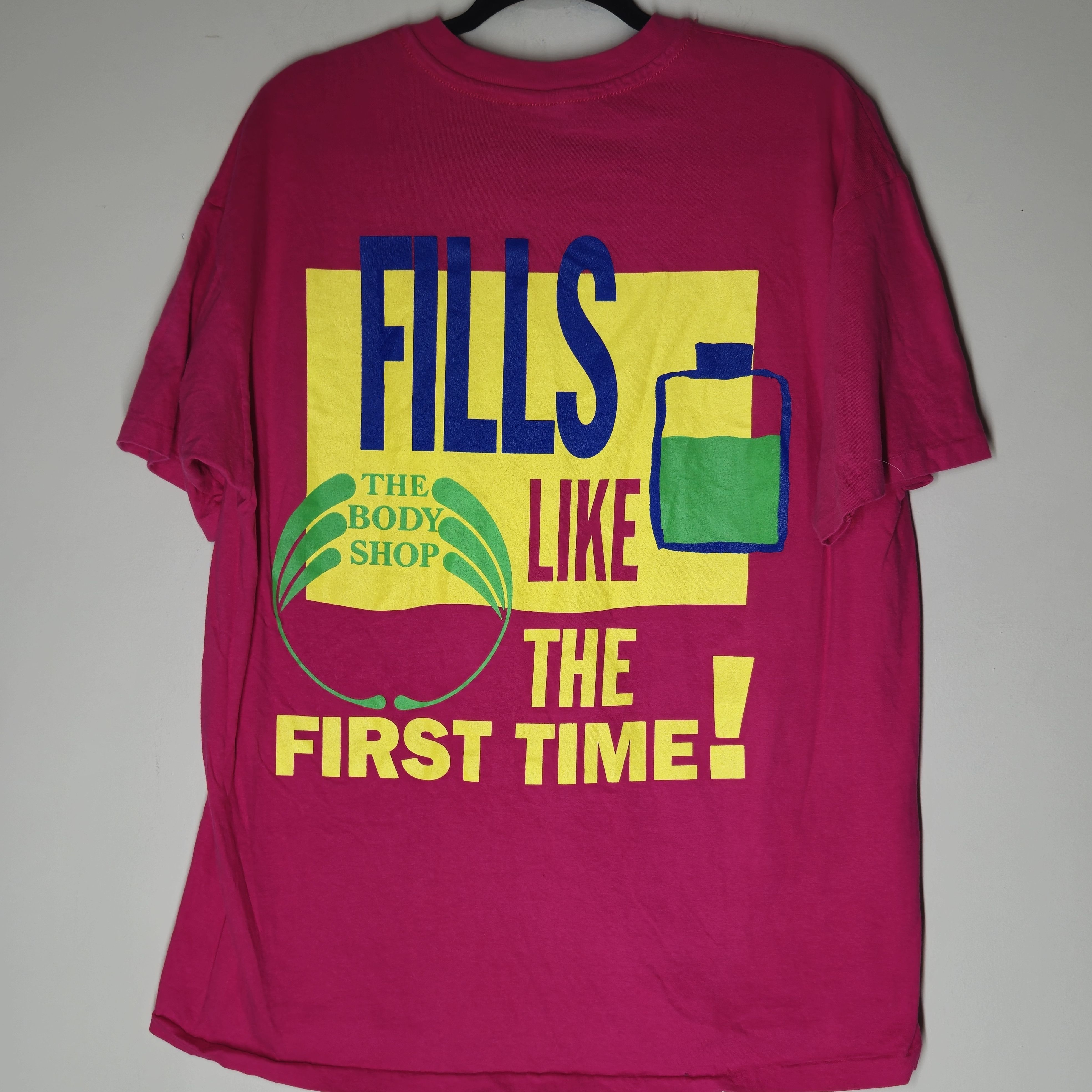 Hanes 90s The Body Shop T-Shirt Size XL Fills Like The First Time Size US XL / EU 56 / 4 - 1 Thumbnail