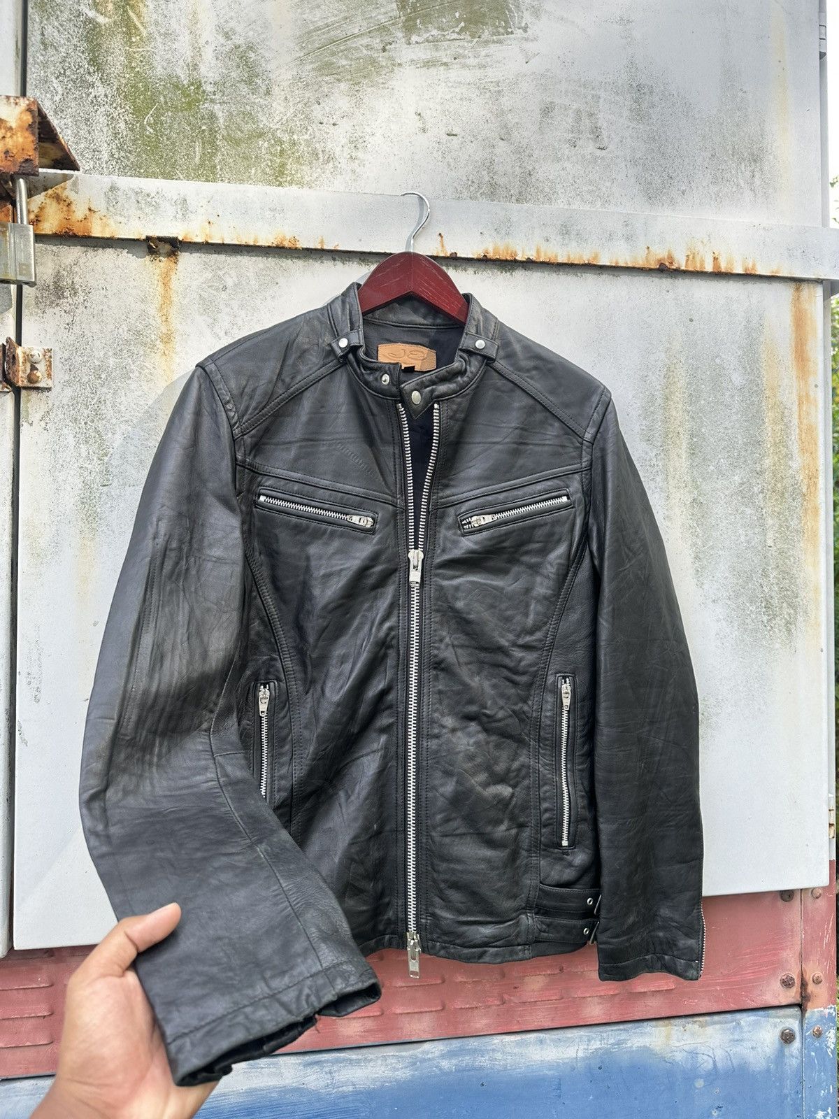 JACKROSE 👹JACKROSE Vkei Style Rider Leather Jacket Size US M / EU 48-50 / 2 - 6 Thumbnail