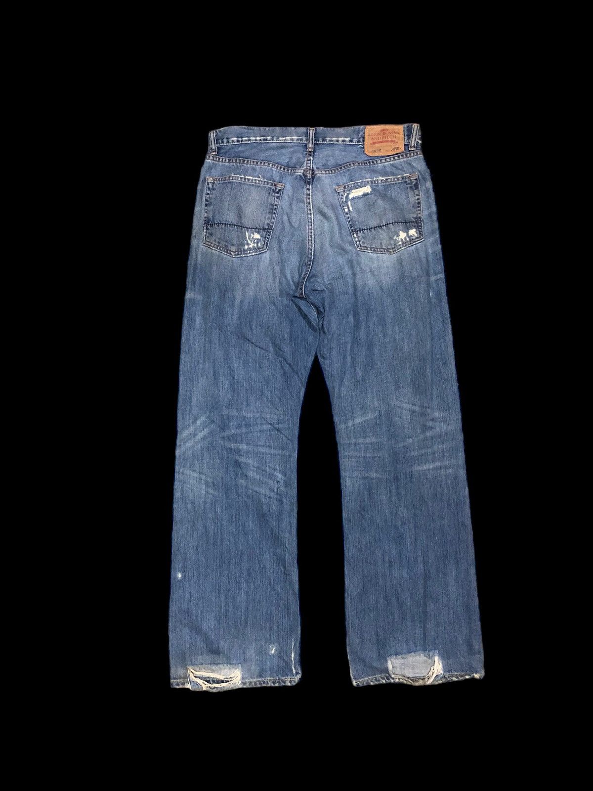 Abercrombie & Fitch A&F DISTRESSED DENIM Size US 34 / EU 50 - 2 Thumbnail