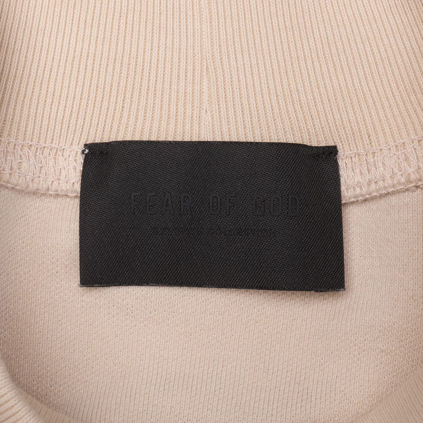 Fear of God FEAR OF GOD Beige Picque Cotton Mock Nect Sweatshirt Size US L / EU 52-54 / 3 - 4 Thumbnail