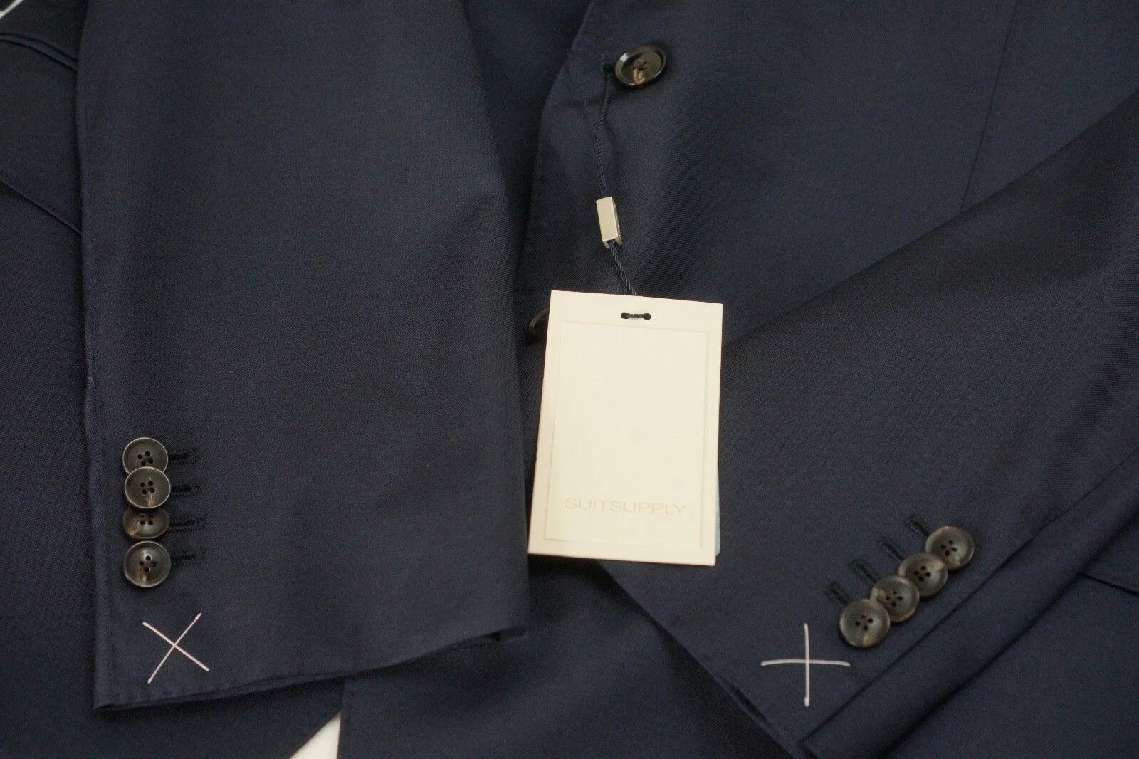 Suitsupply Men Suitsupply Suit Lazio Single Breasted Navy Blue UK/US46 Size 46R - 5 Thumbnail
